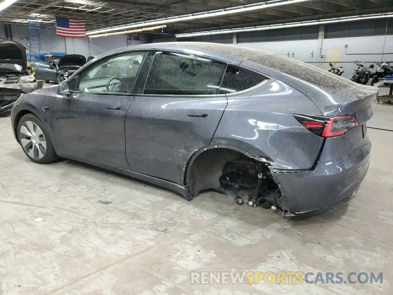 2 Фотография поврежденного автомобиля 5YJYGDED5MF107781 TESLA MODEL Y 2021