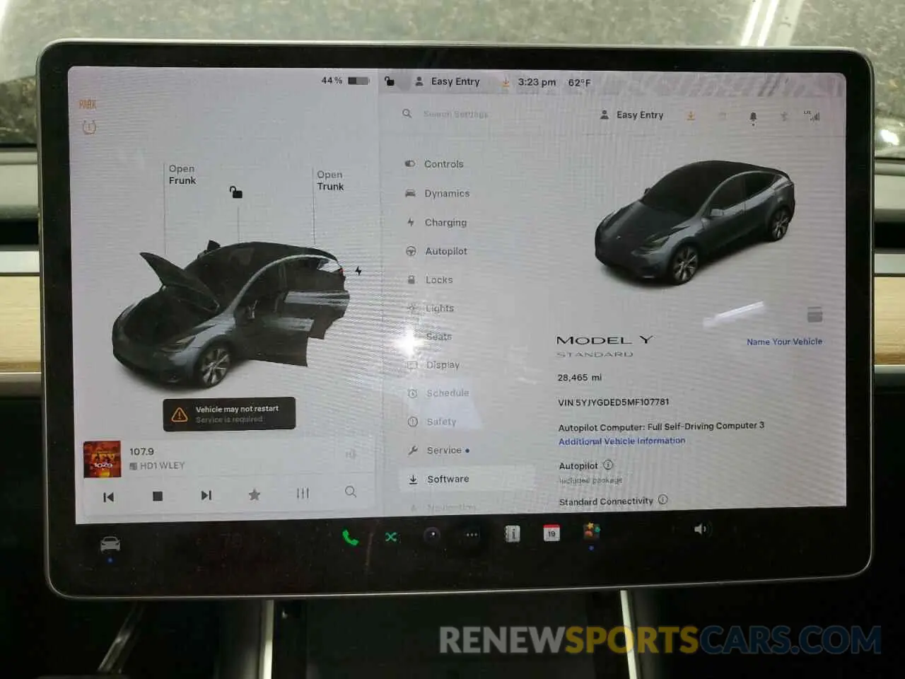 9 Фотография поврежденного автомобиля 5YJYGDED5MF107781 TESLA MODEL Y 2021