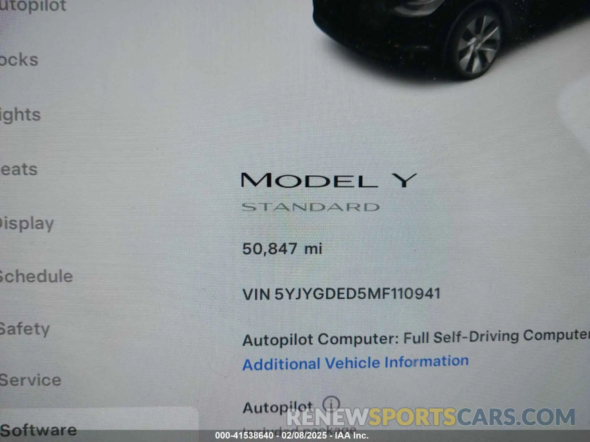 7 Photograph of a damaged car 5YJYGDED5MF110941 TESLA MODEL Y 2021