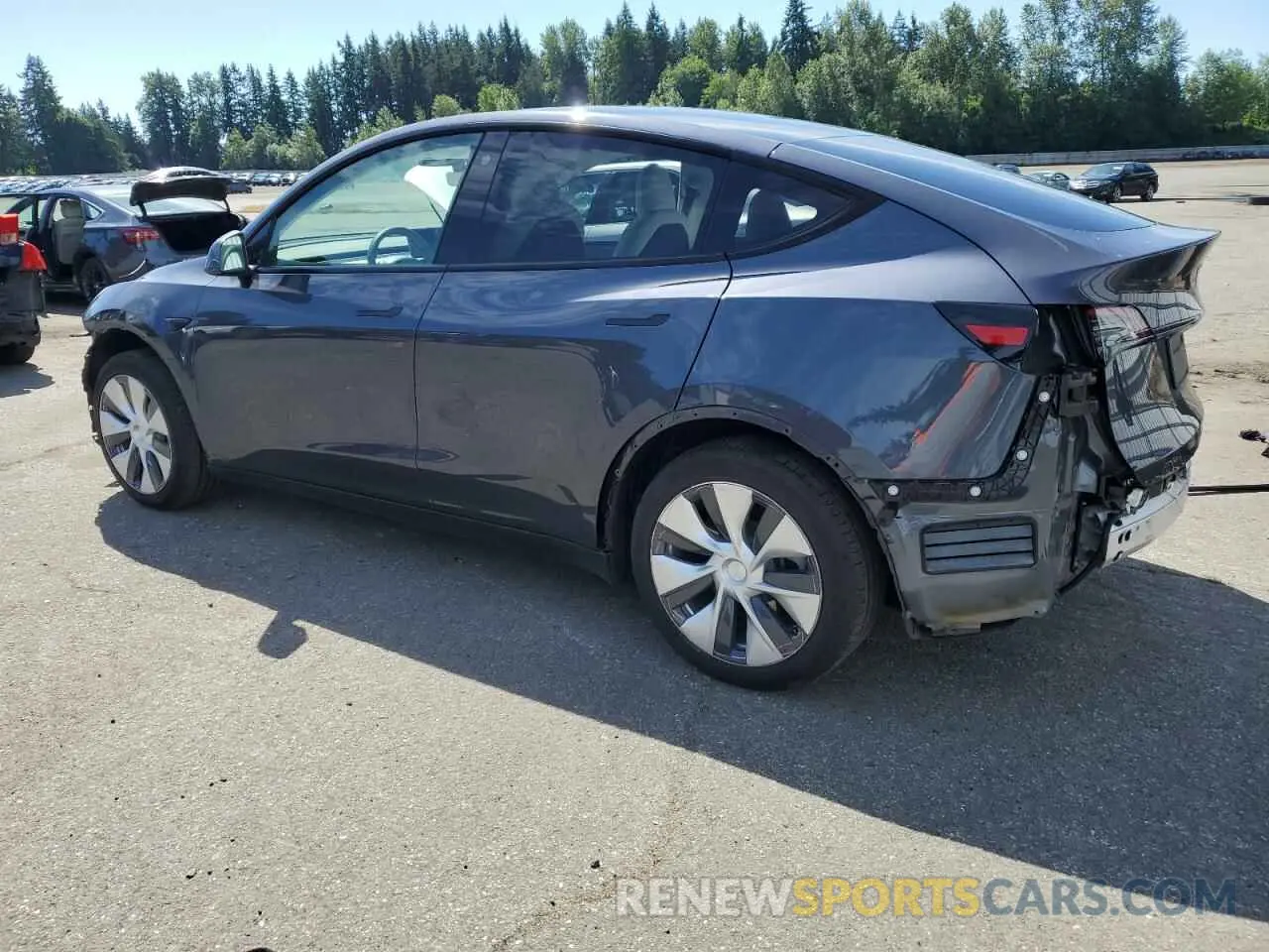 2 Photograph of a damaged car 5YJYGDED7MF113890 TESLA MODEL Y 2021