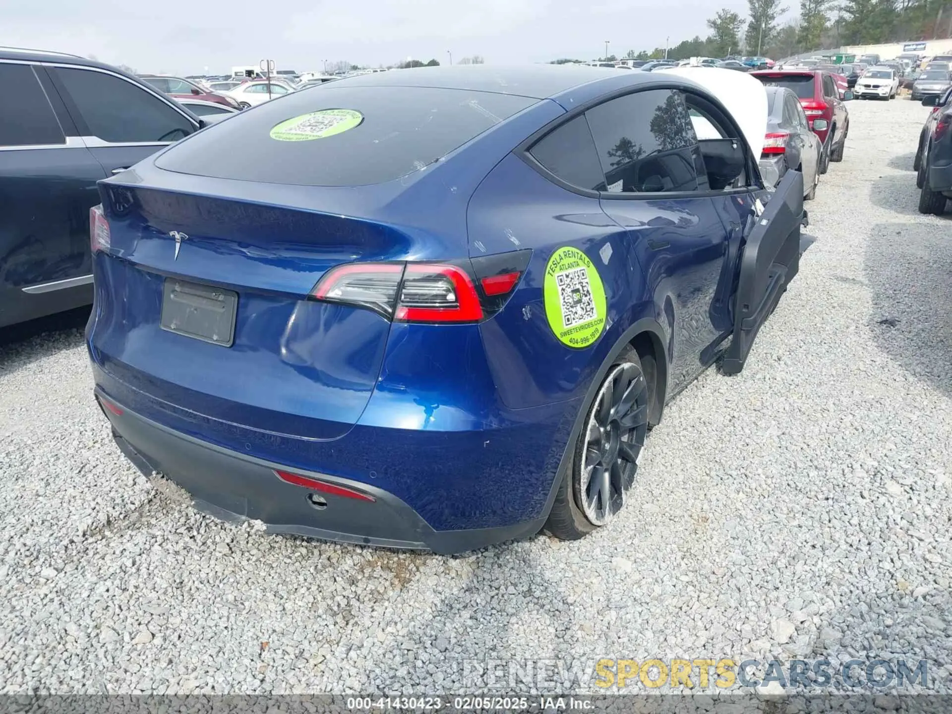 4 Фотография поврежденного автомобиля 5YJYGDED8MF122985 TESLA MODEL Y 2021