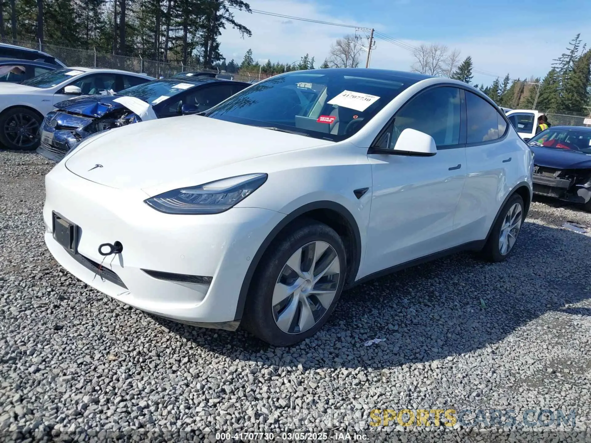 2 Фотография поврежденного автомобиля 5YJYGDED9MF110697 TESLA MODEL Y 2021