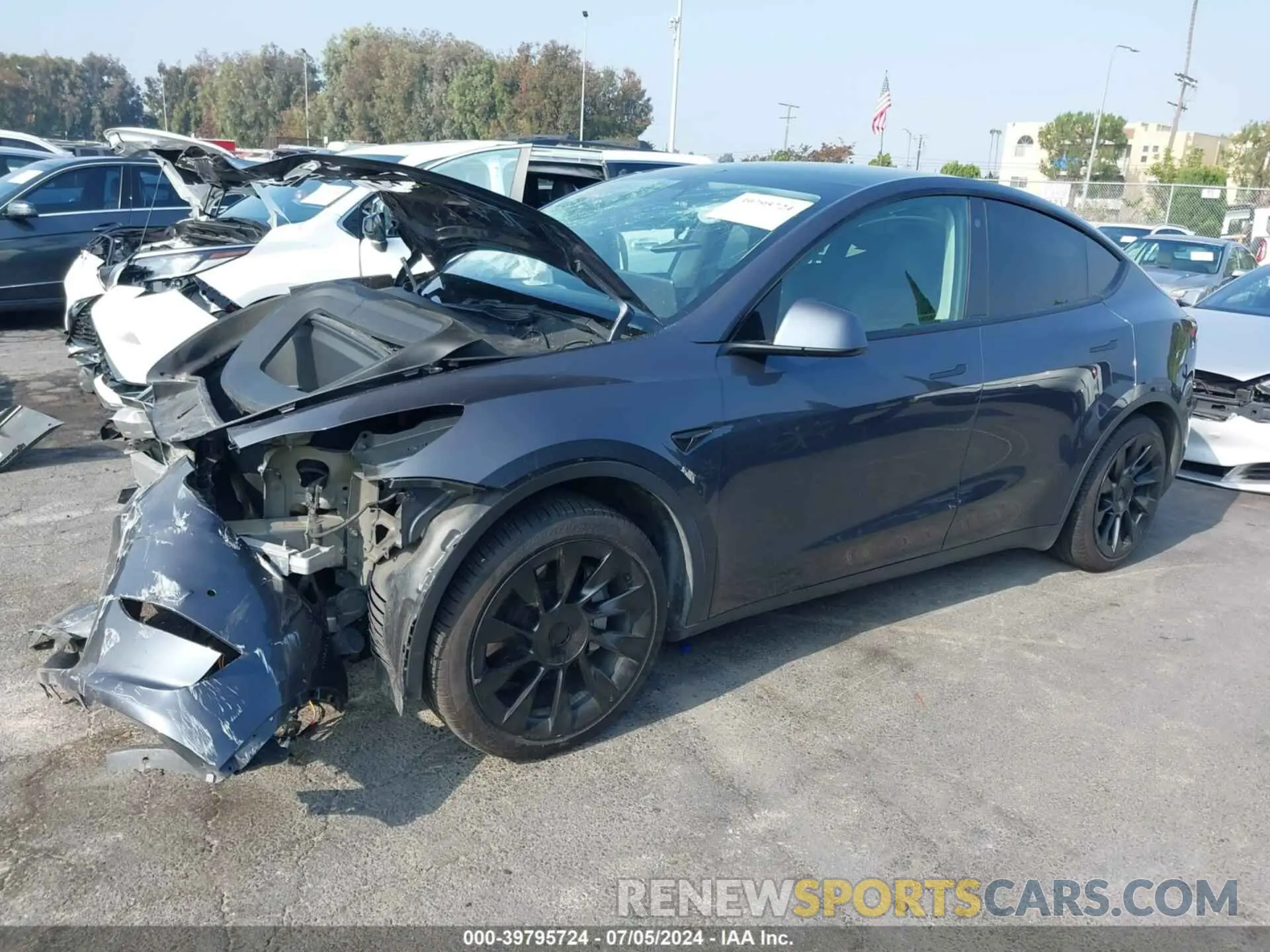 14 Photograph of a damaged car 5YJYGDEDXMF134443 TESLA MODEL Y 2021
