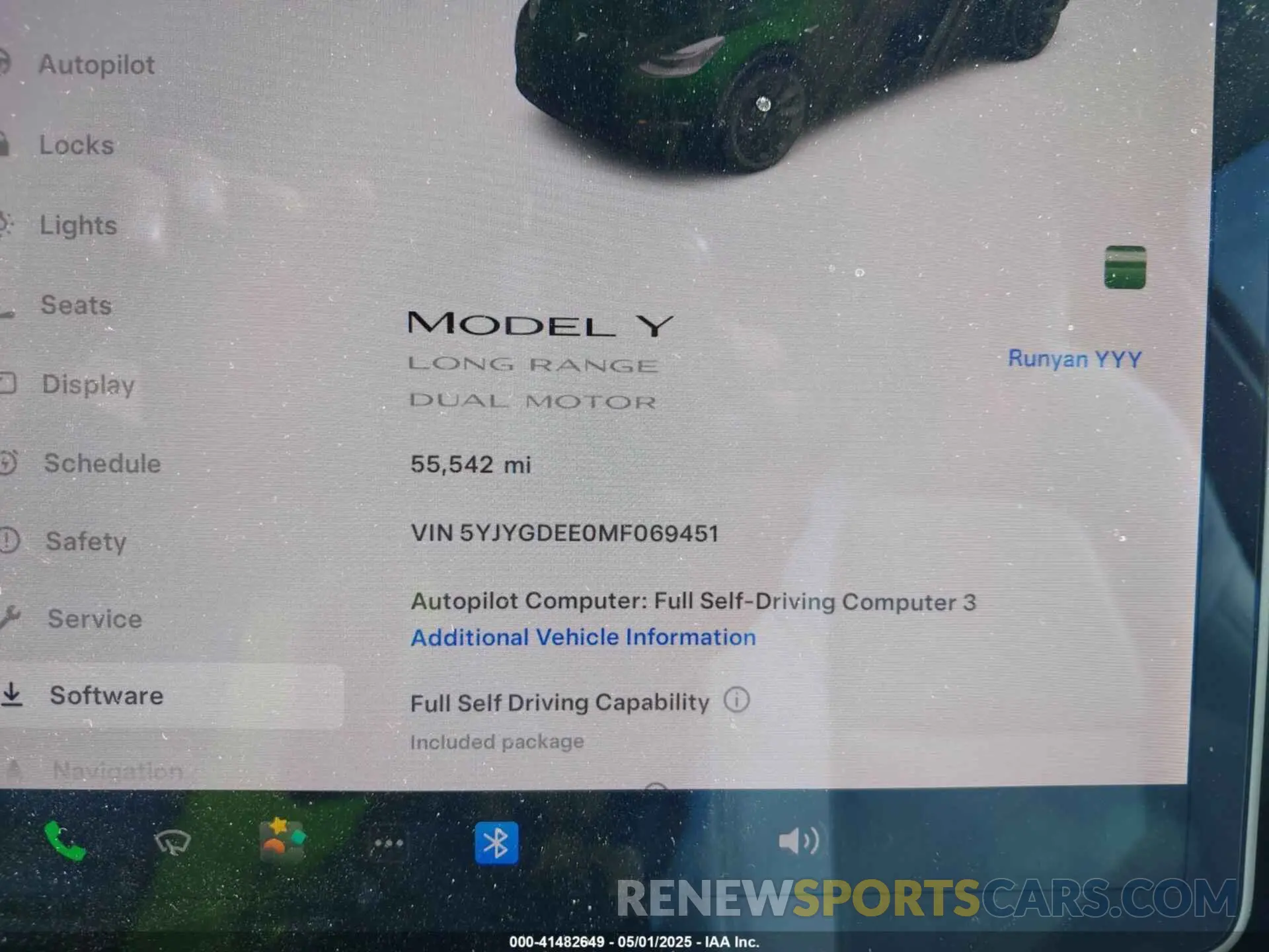 7 Фотография поврежденного автомобиля 5YJYGDEE0MF069451 TESLA MODEL Y 2021