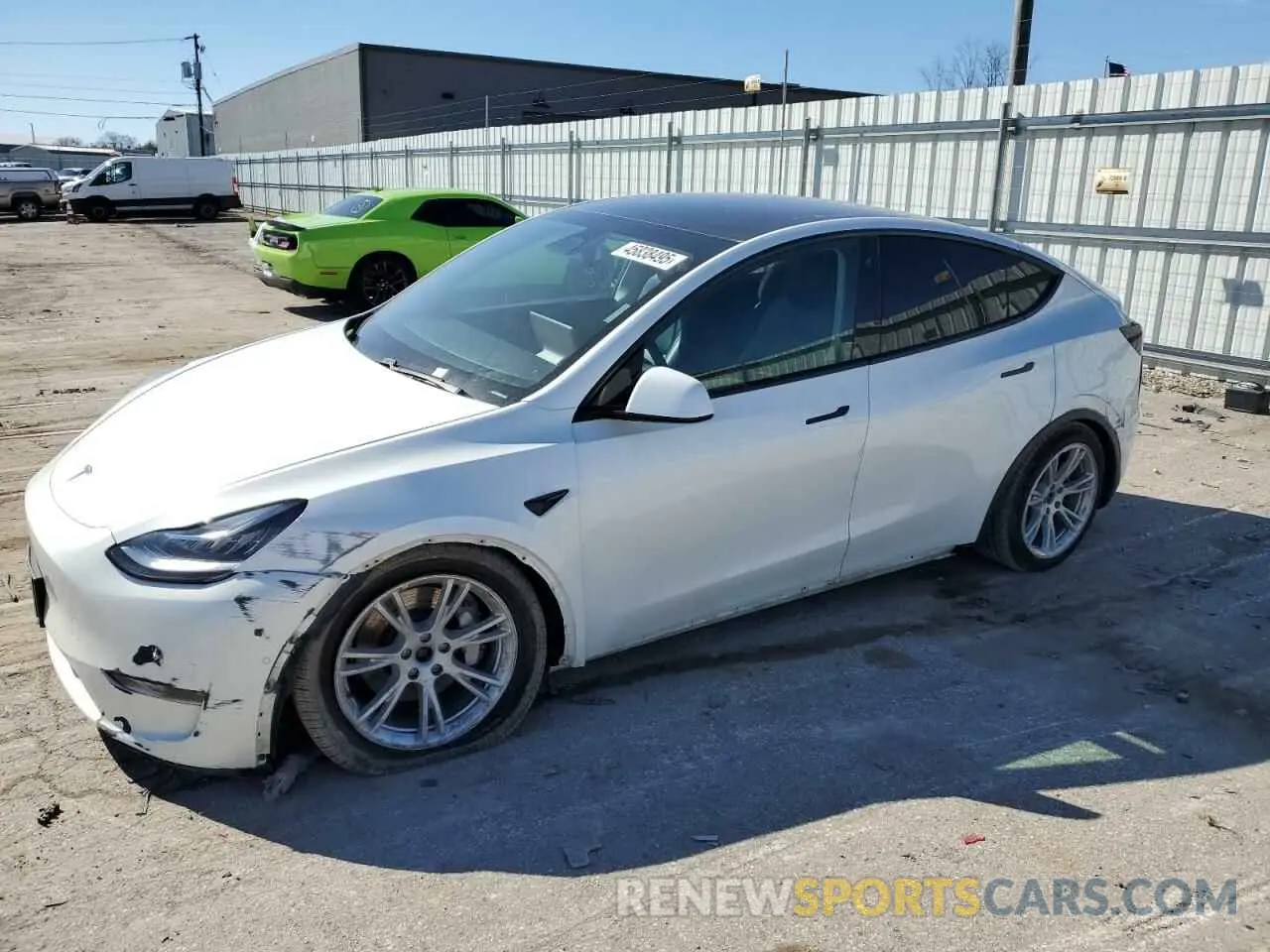 1 Фотография поврежденного автомобиля 5YJYGDEE0MF077789 TESLA MODEL Y 2021