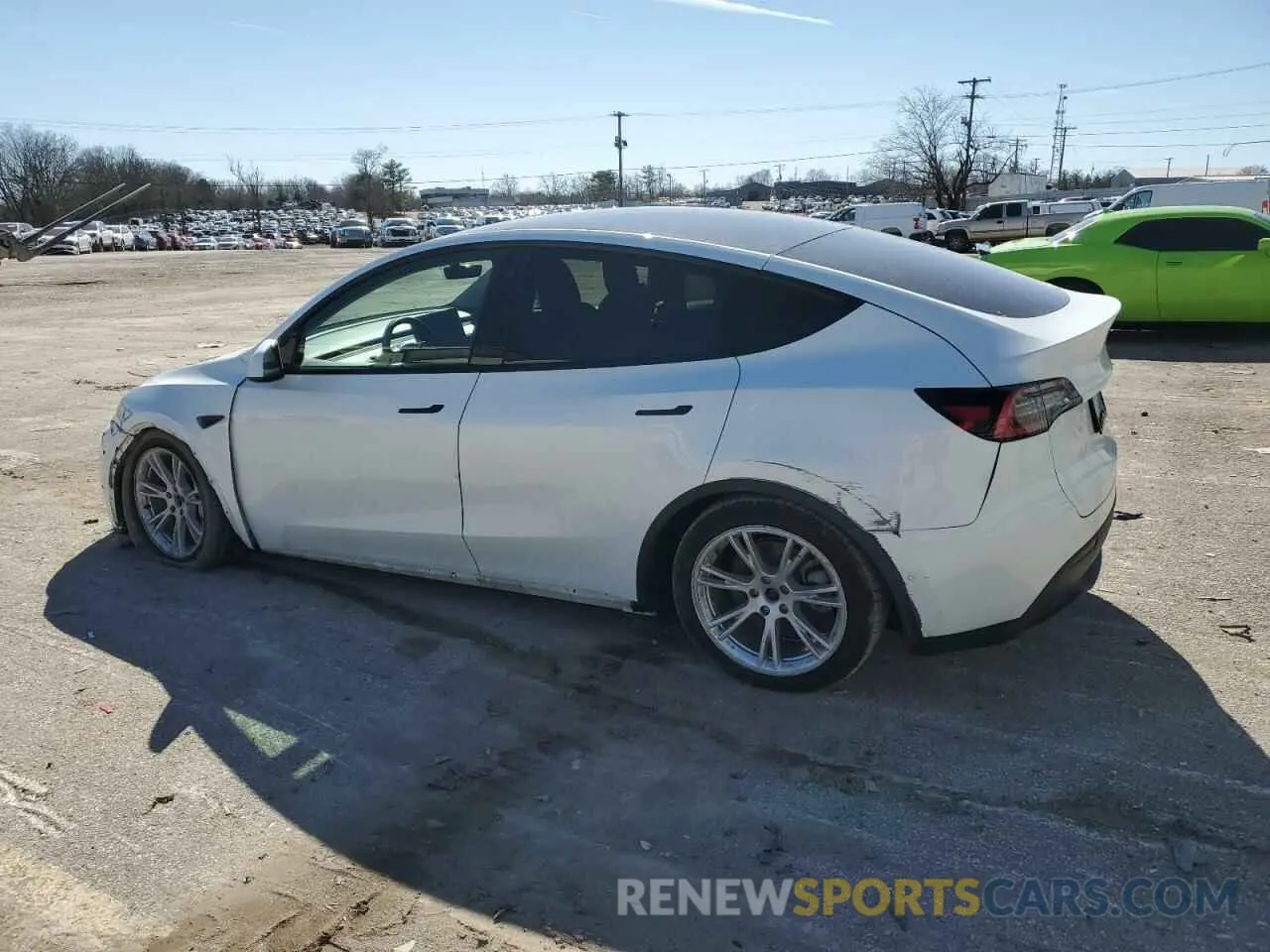 2 Фотография поврежденного автомобиля 5YJYGDEE0MF077789 TESLA MODEL Y 2021