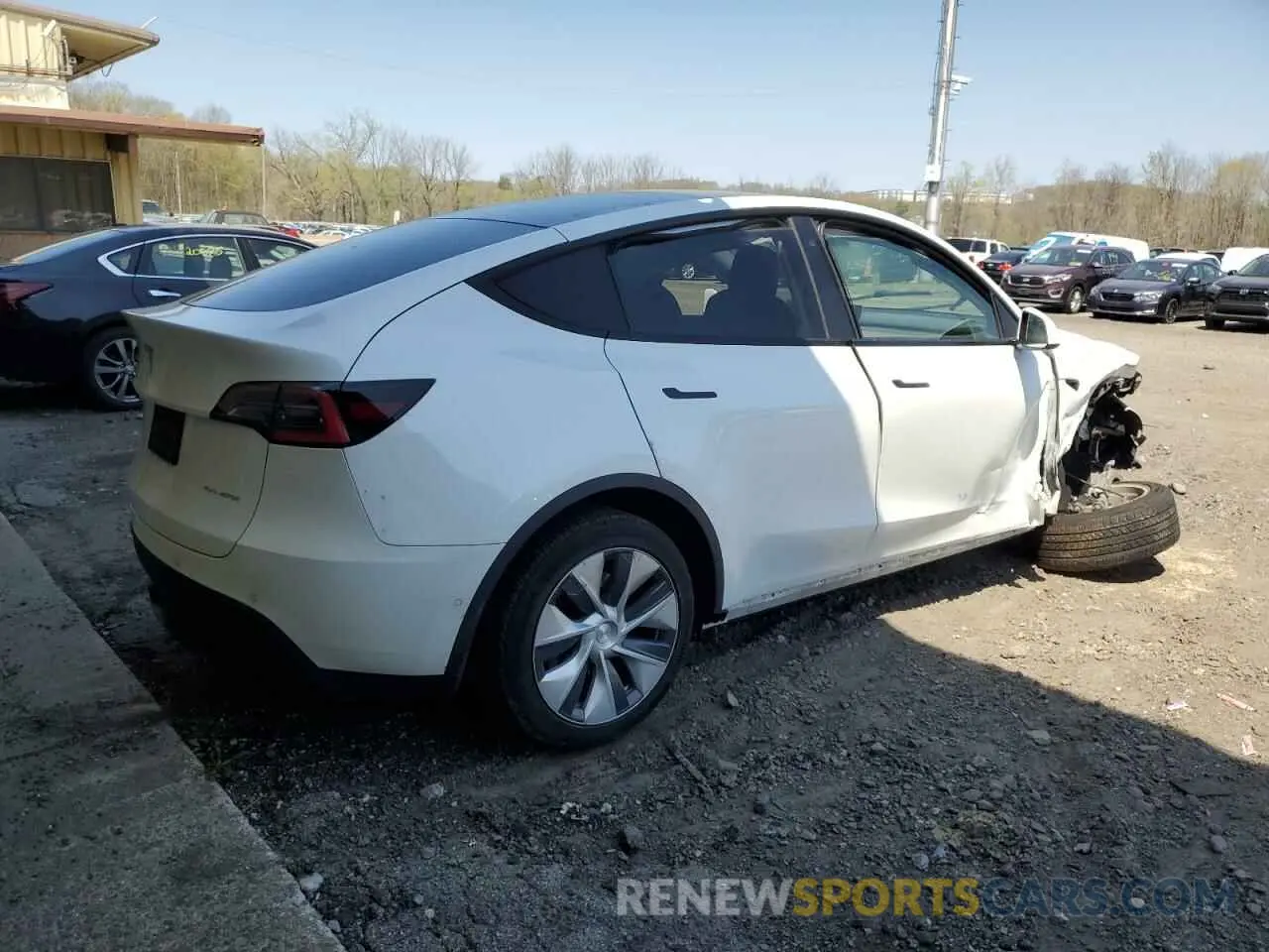 3 Фотография поврежденного автомобиля 5YJYGDEE0MF083558 TESLA MODEL Y 2021