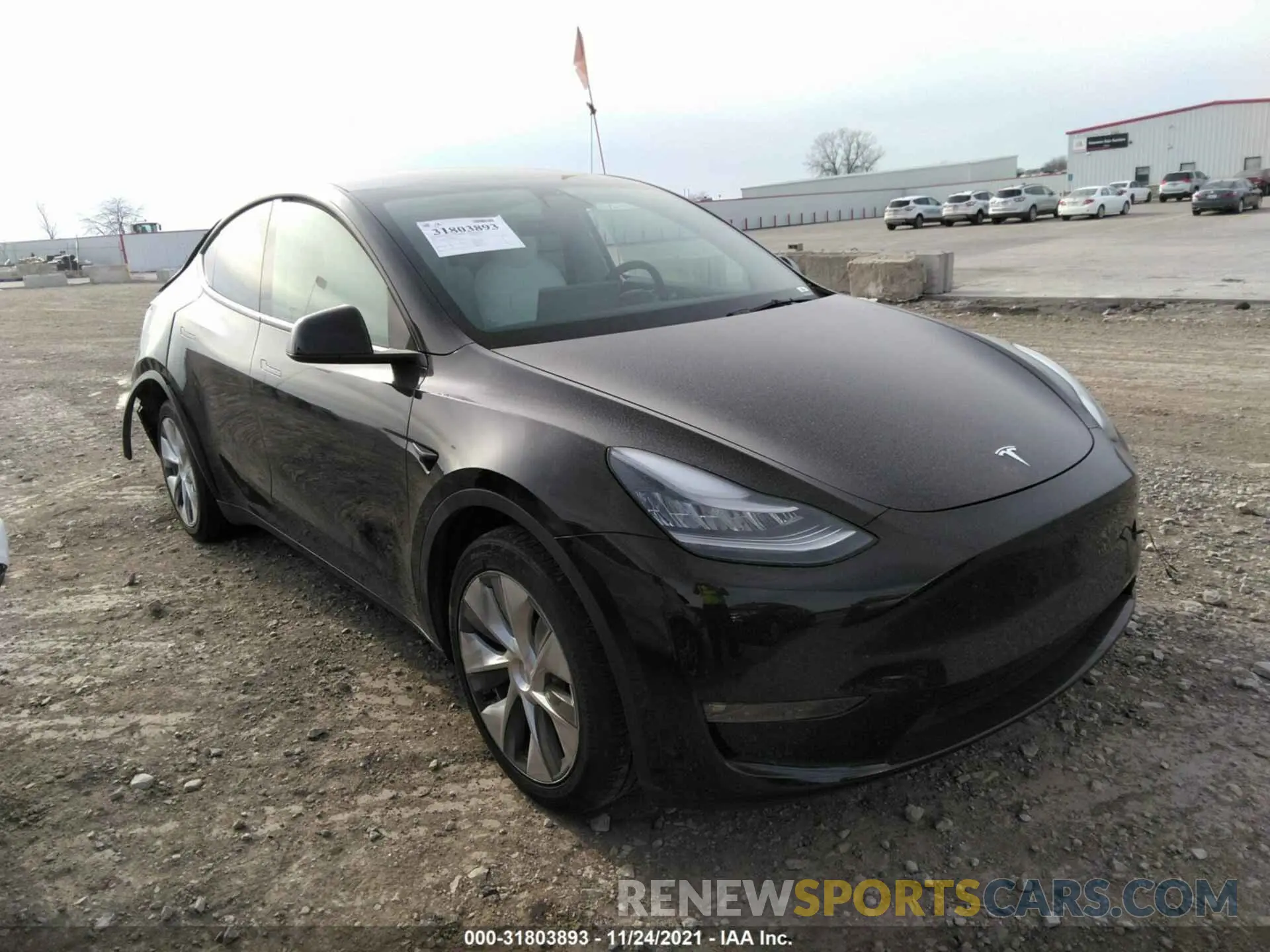 1 Фотография поврежденного автомобиля 5YJYGDEE0MF124027 TESLA MODEL Y 2021