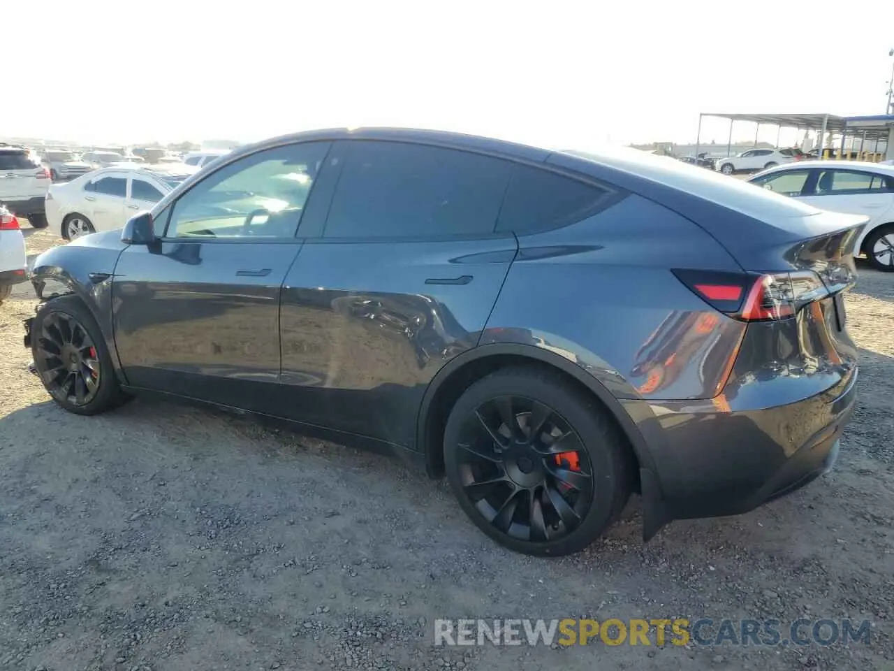 2 Фотография поврежденного автомобиля 5YJYGDEE0MF141166 TESLA MODEL Y 2021