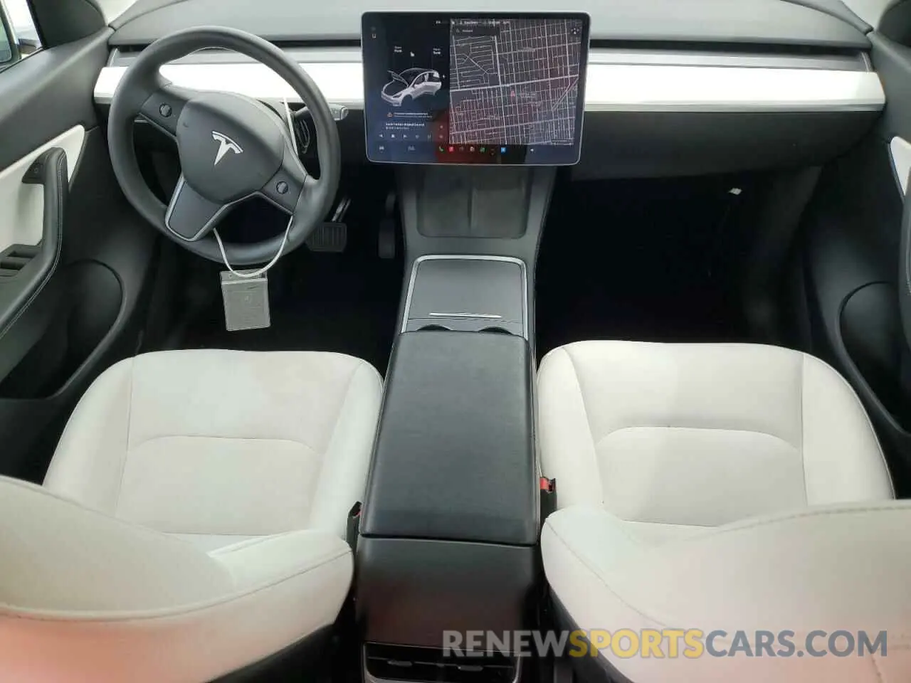 8 Photograph of a damaged car 5YJYGDEE0MF141586 TESLA MODEL Y 2021