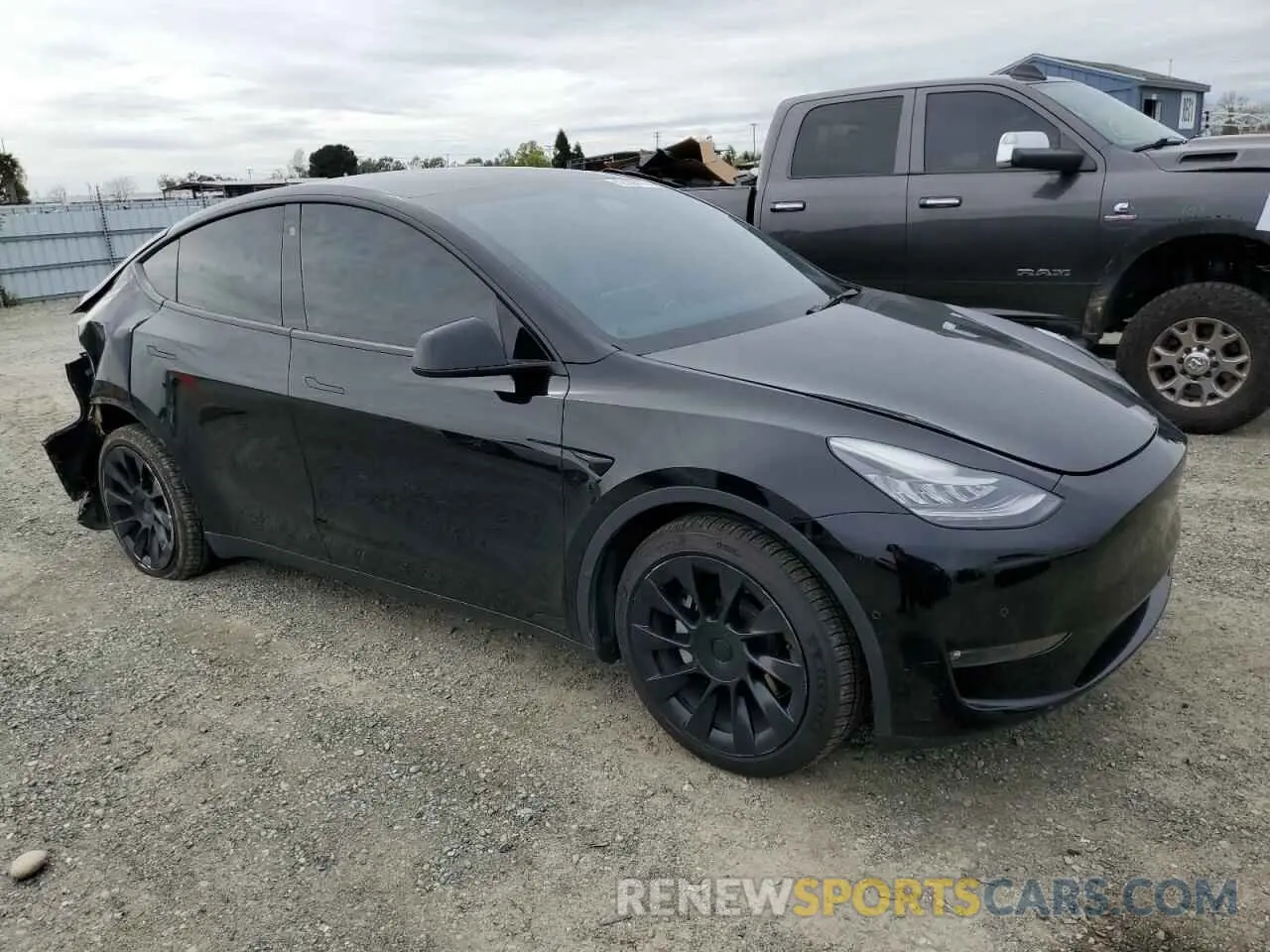 4 Фотография поврежденного автомобиля 5YJYGDEE0MF183109 TESLA MODEL Y 2021