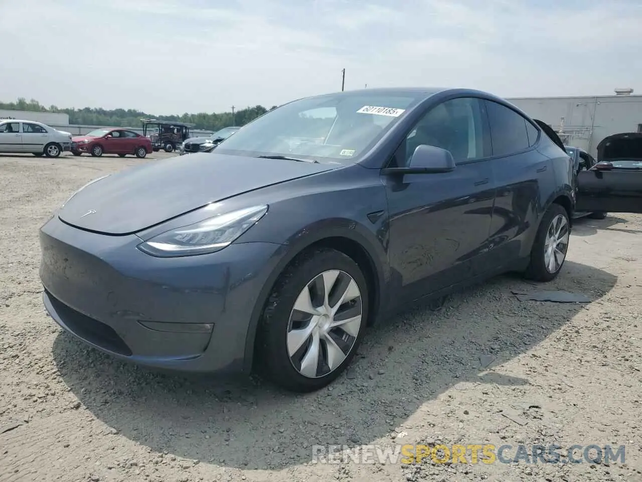 1 Photograph of a damaged car 5YJYGDEE0MF196037 TESLA MODEL Y 2021