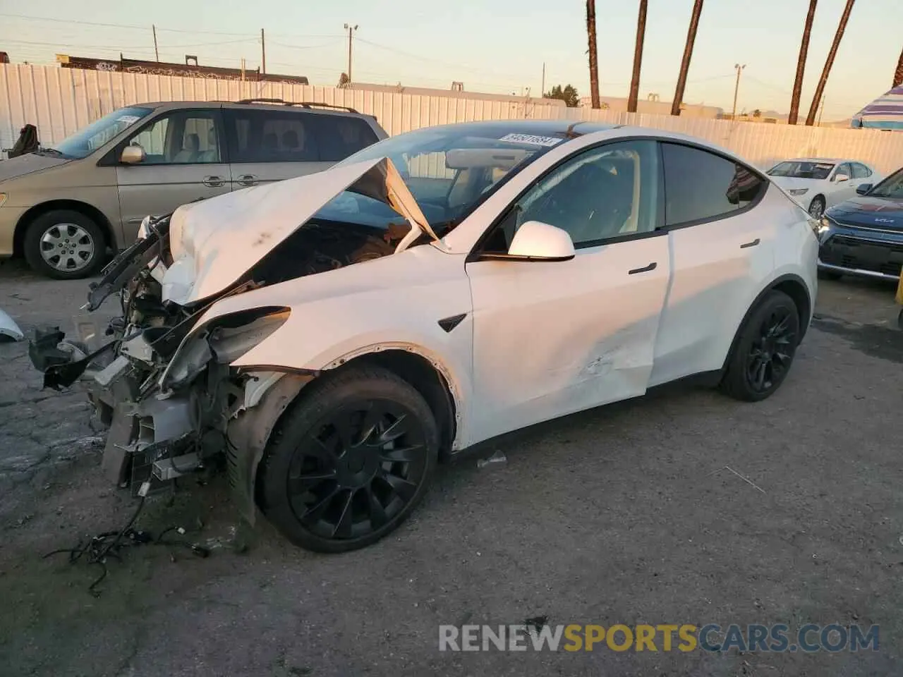 1 Фотография поврежденного автомобиля 5YJYGDEE0MF216254 TESLA MODEL Y 2021