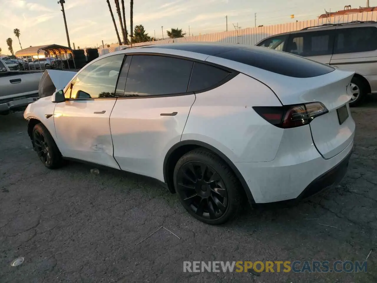 2 Фотография поврежденного автомобиля 5YJYGDEE0MF216254 TESLA MODEL Y 2021