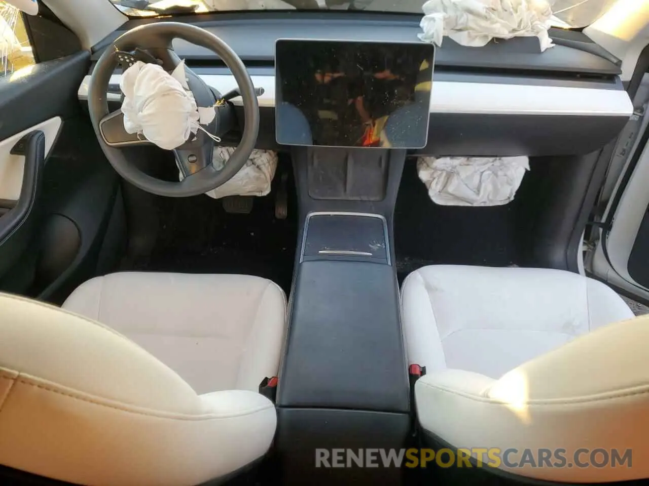 8 Фотография поврежденного автомобиля 5YJYGDEE0MF216254 TESLA MODEL Y 2021