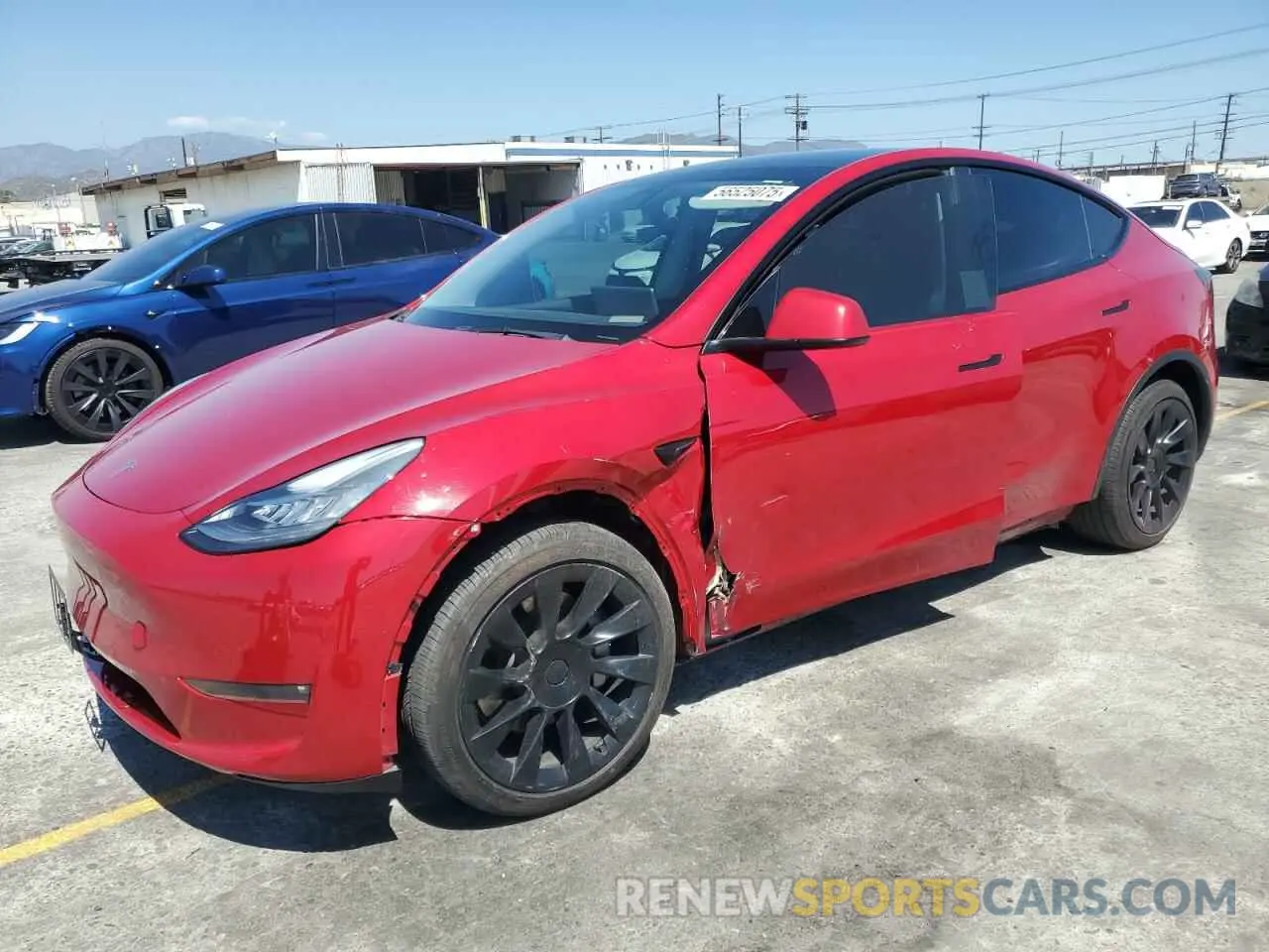 1 Фотография поврежденного автомобиля 5YJYGDEE0MF217761 TESLA MODEL Y 2021