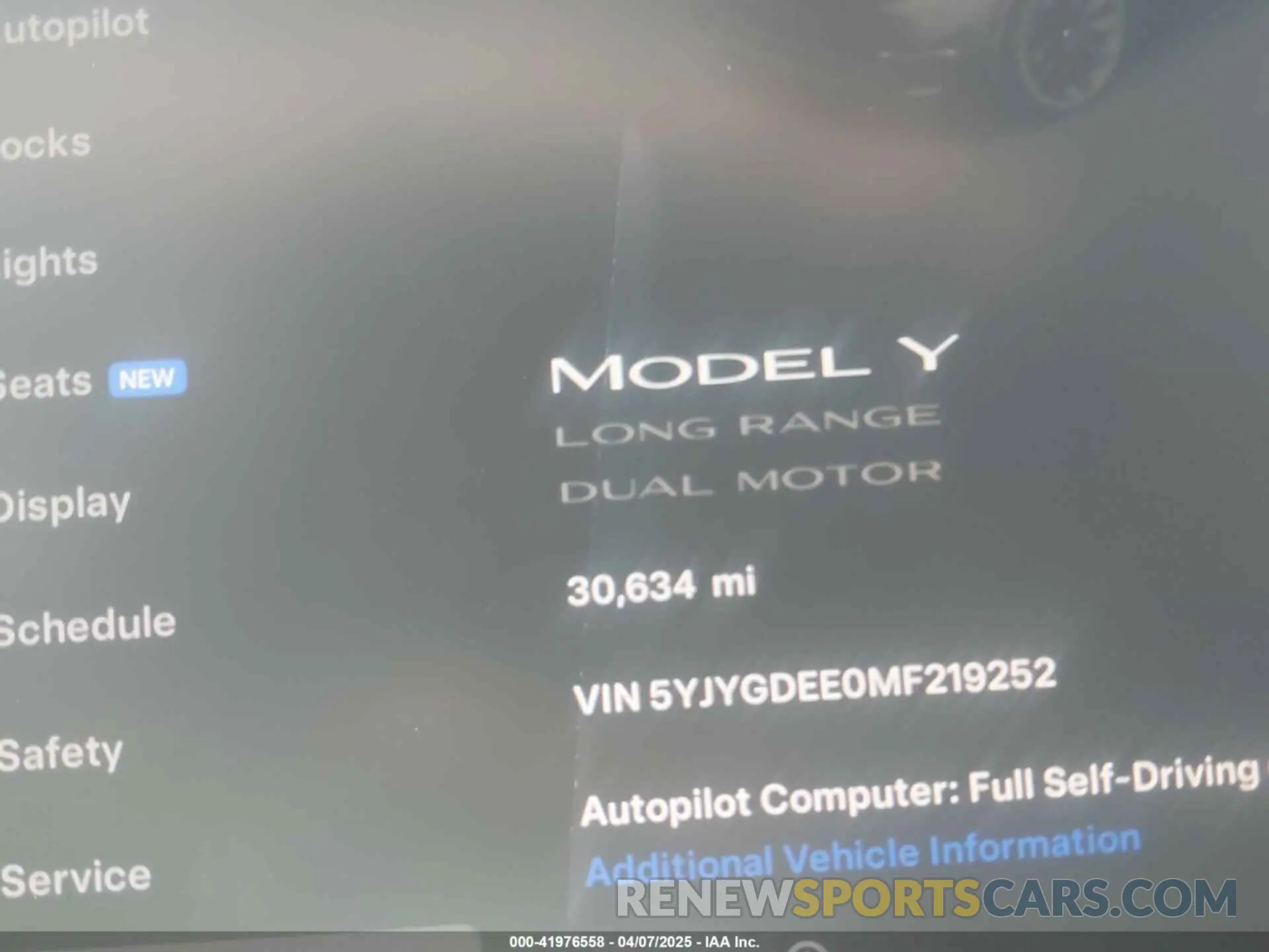 14 Photograph of a damaged car 5YJYGDEE0MF219252 TESLA MODEL Y 2021