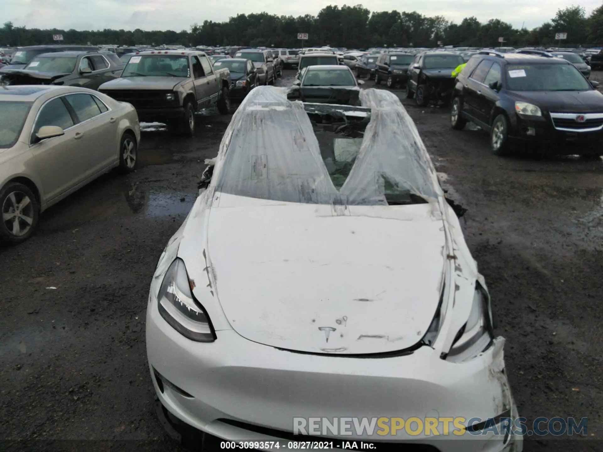 6 Photograph of a damaged car 5YJYGDEE0MF224306 TESLA MODEL Y 2021