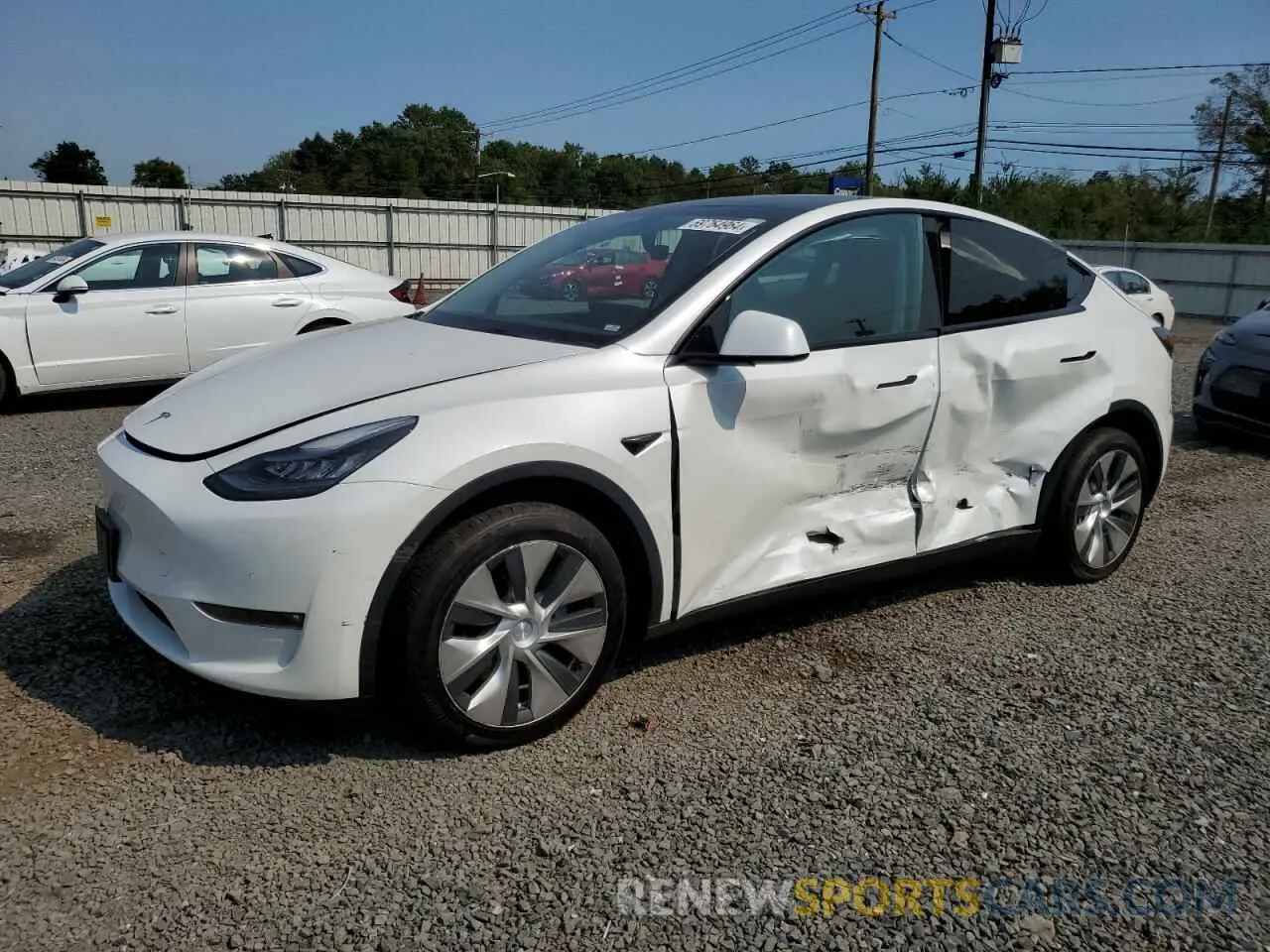 1 Фотография поврежденного автомобиля 5YJYGDEE0MF258102 TESLA MODEL Y 2021