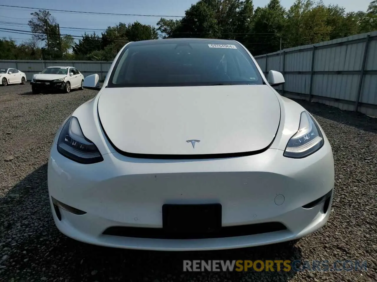 5 Фотография поврежденного автомобиля 5YJYGDEE0MF258102 TESLA MODEL Y 2021