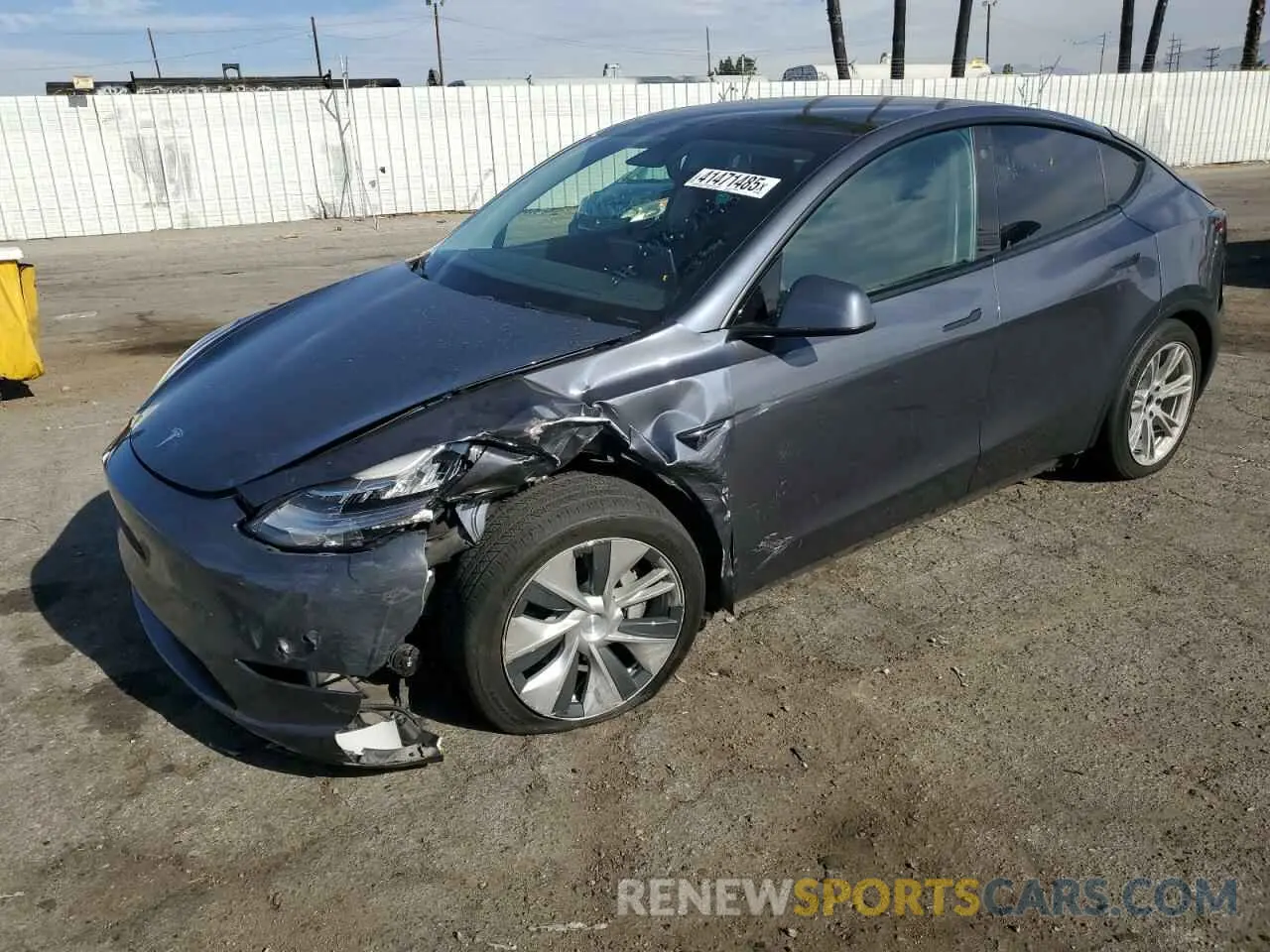 1 Photograph of a damaged car 5YJYGDEE0MF264367 TESLA MODEL Y 2021