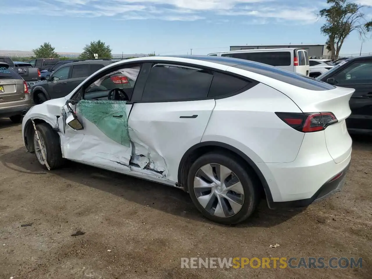 2 Фотография поврежденного автомобиля 5YJYGDEE0MF265020 TESLA MODEL Y 2021