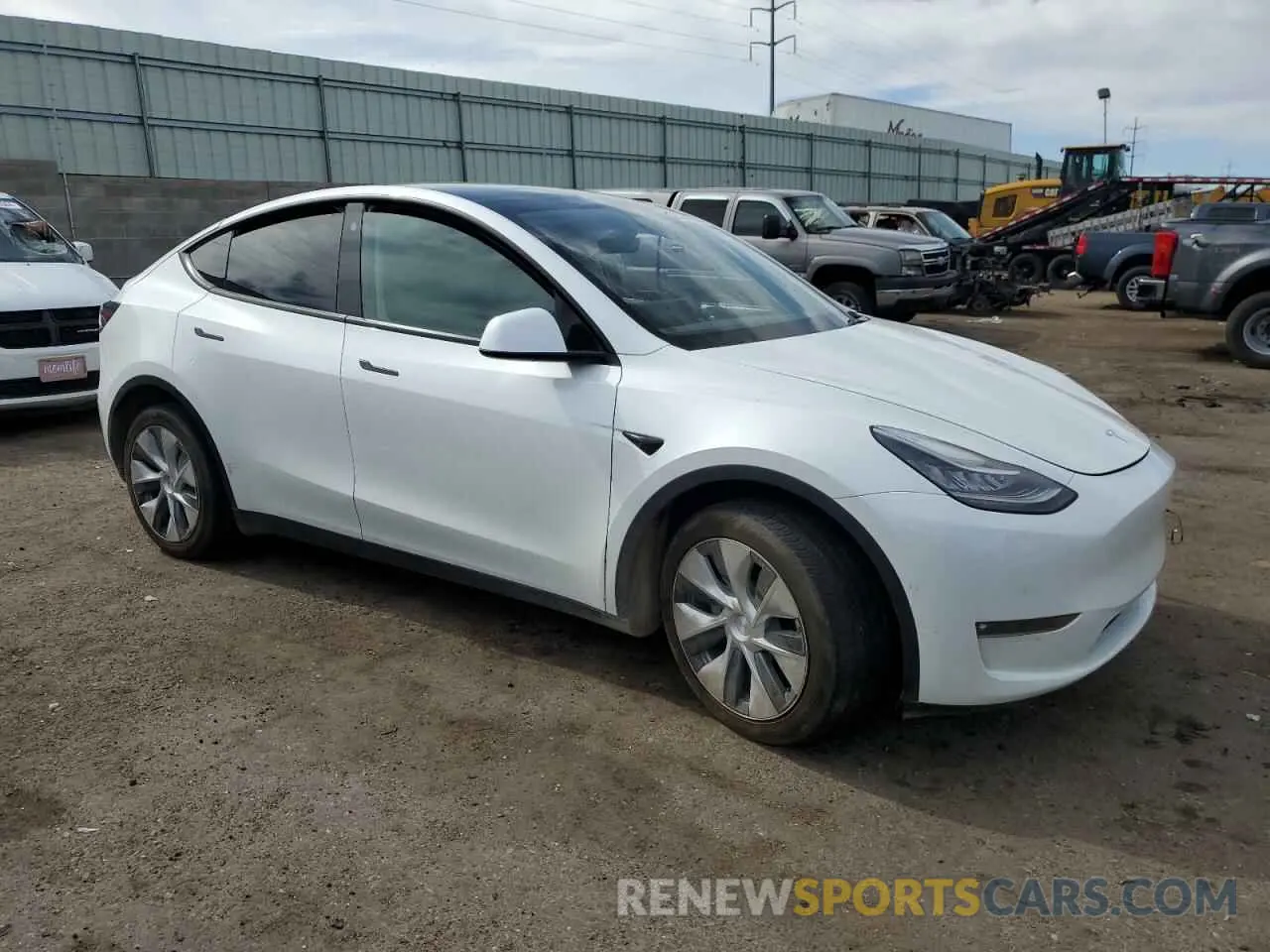 4 Фотография поврежденного автомобиля 5YJYGDEE0MF265020 TESLA MODEL Y 2021