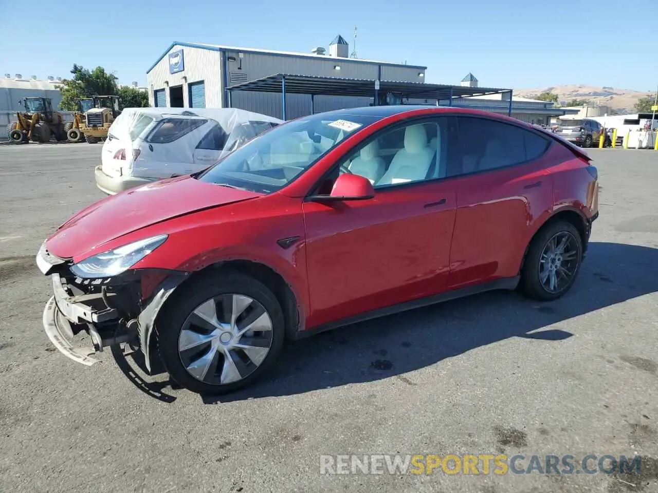 1 Photograph of a damaged car 5YJYGDEE0MF282559 TESLA MODEL Y 2021