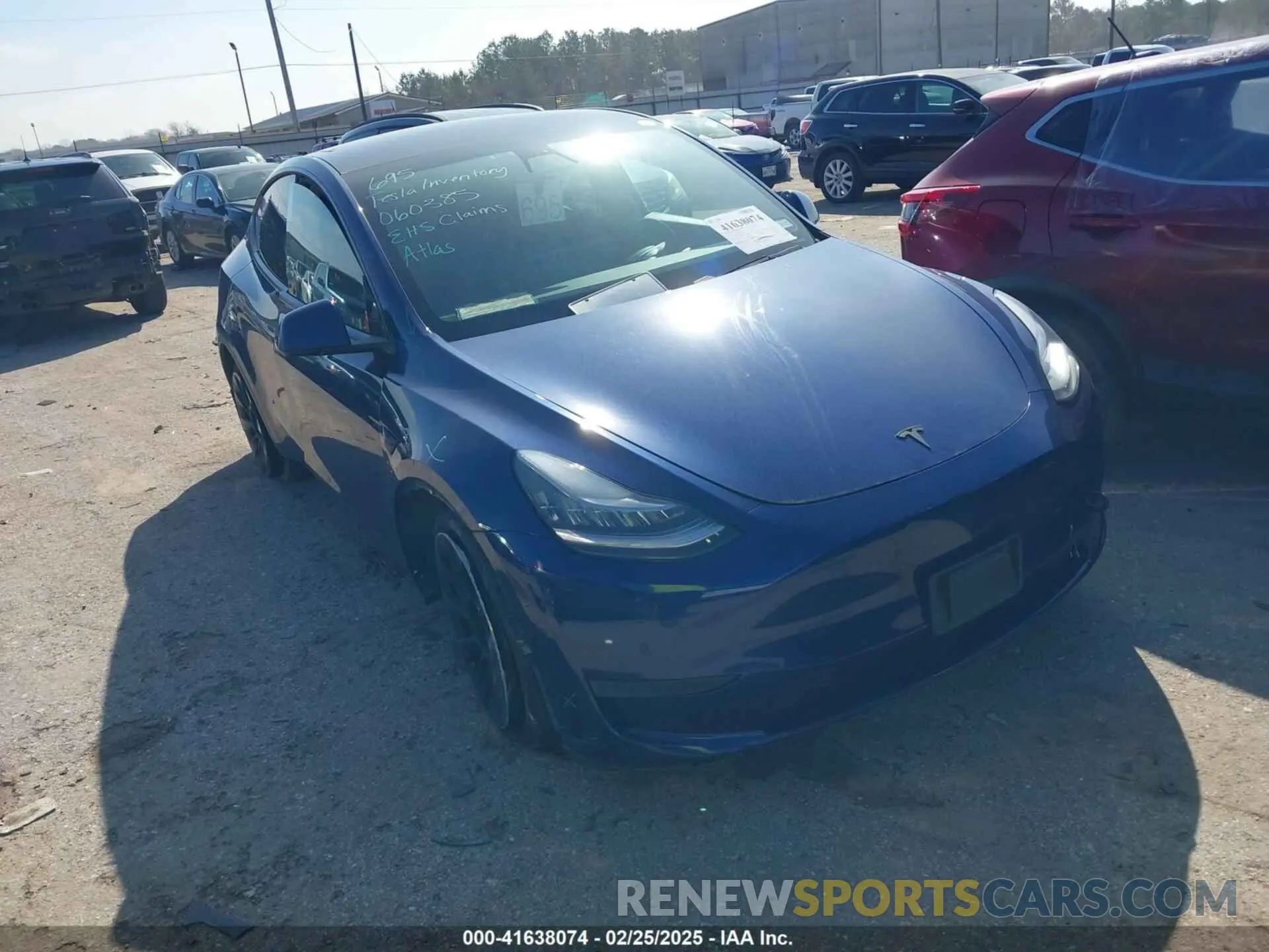 1 Photograph of a damaged car 5YJYGDEE1MF060385 TESLA MODEL Y 2021