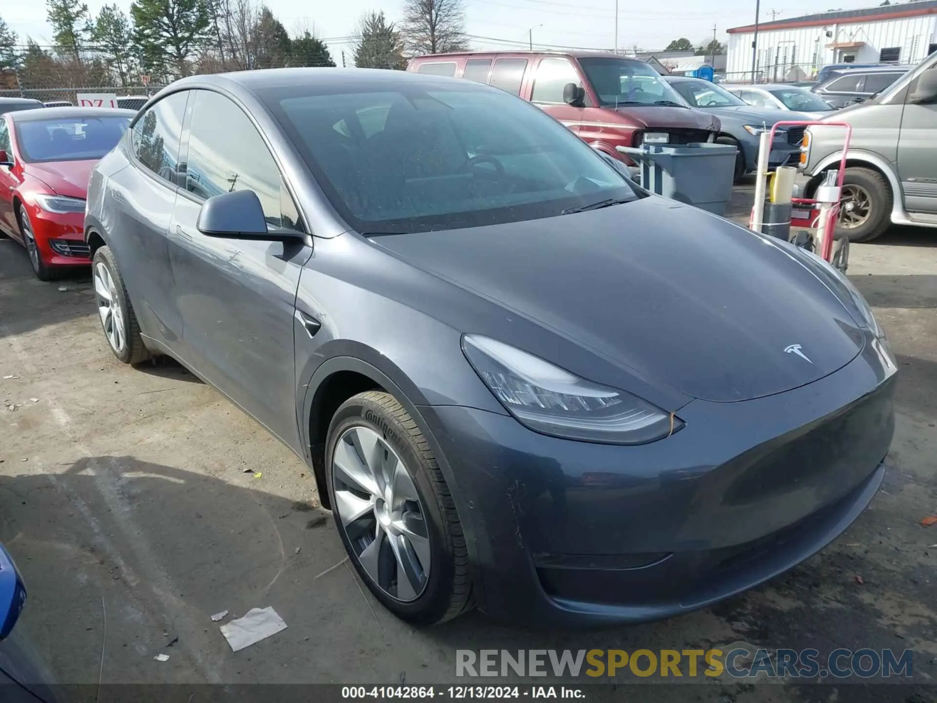 1 Photograph of a damaged car 5YJYGDEE1MF070642 TESLA MODEL Y 2021