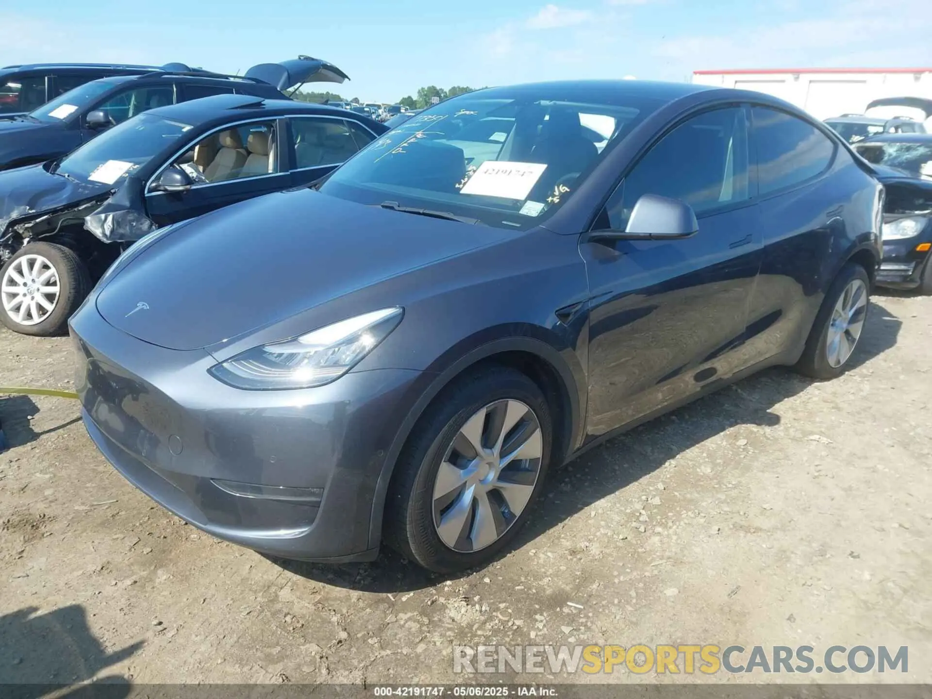 2 Фотография поврежденного автомобиля 5YJYGDEE1MF077350 TESLA MODEL Y 2021
