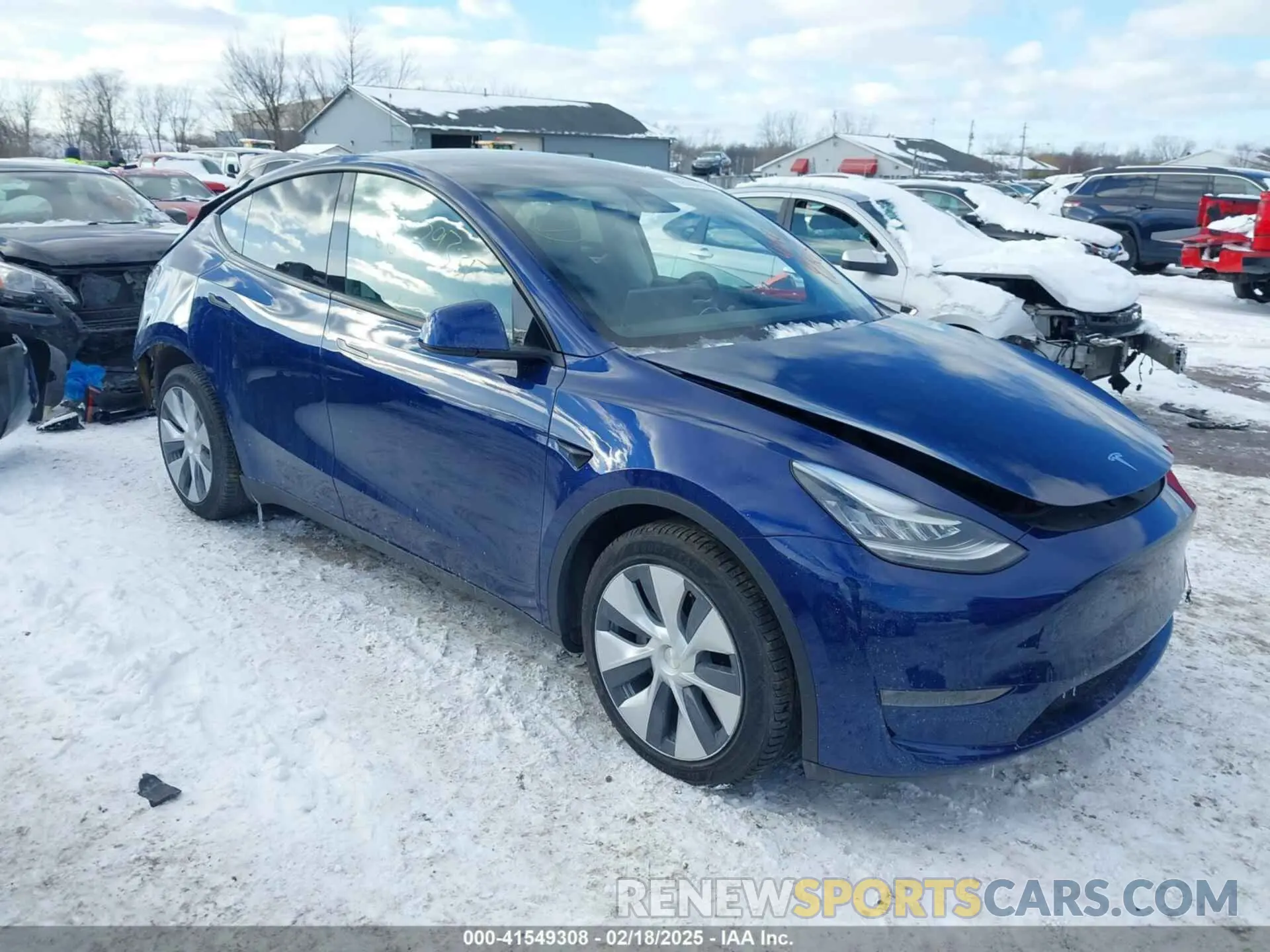 1 Photograph of a damaged car 5YJYGDEE1MF083780 TESLA MODEL Y 2021