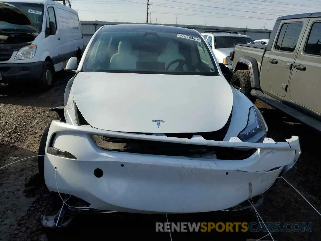 5 Photograph of a damaged car 5YJYGDEE1MF098649 TESLA MODEL Y 2021