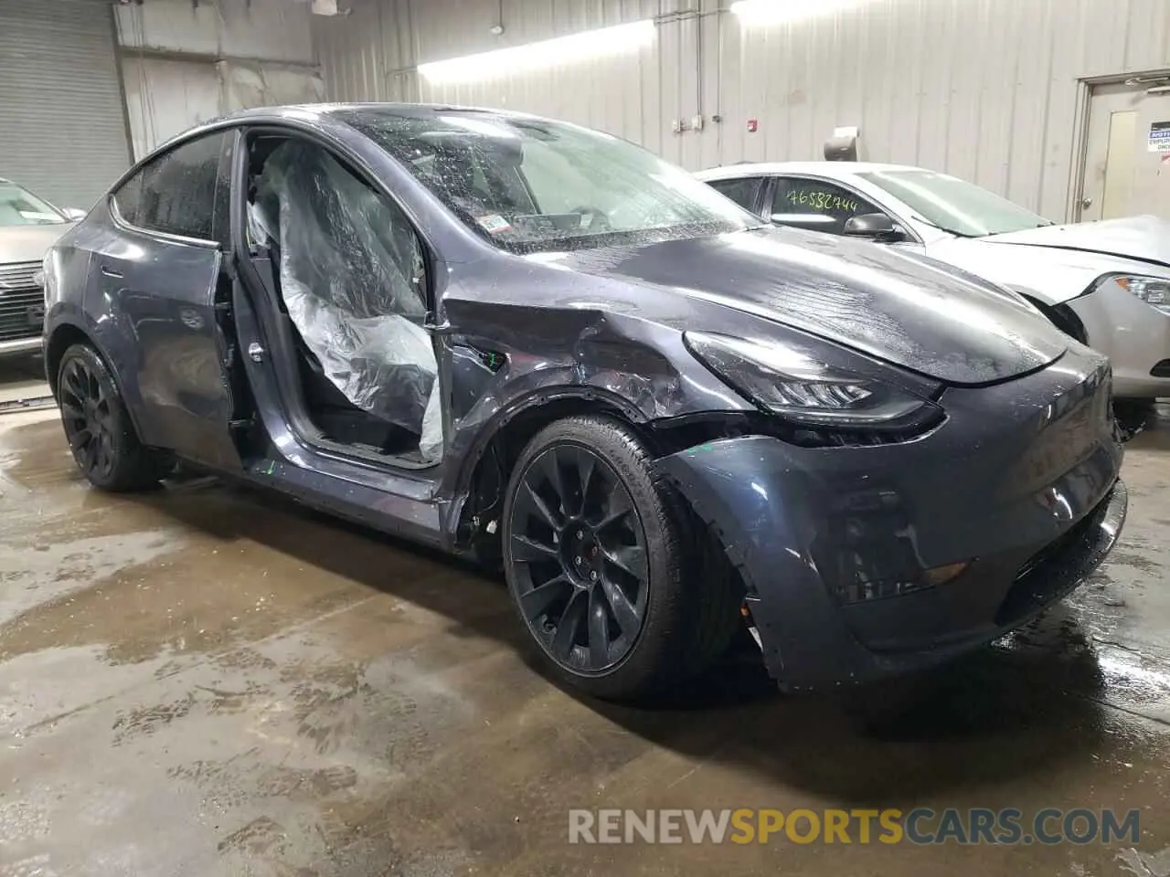 4 Фотография поврежденного автомобиля 5YJYGDEE1MF100254 TESLA MODEL Y 2021