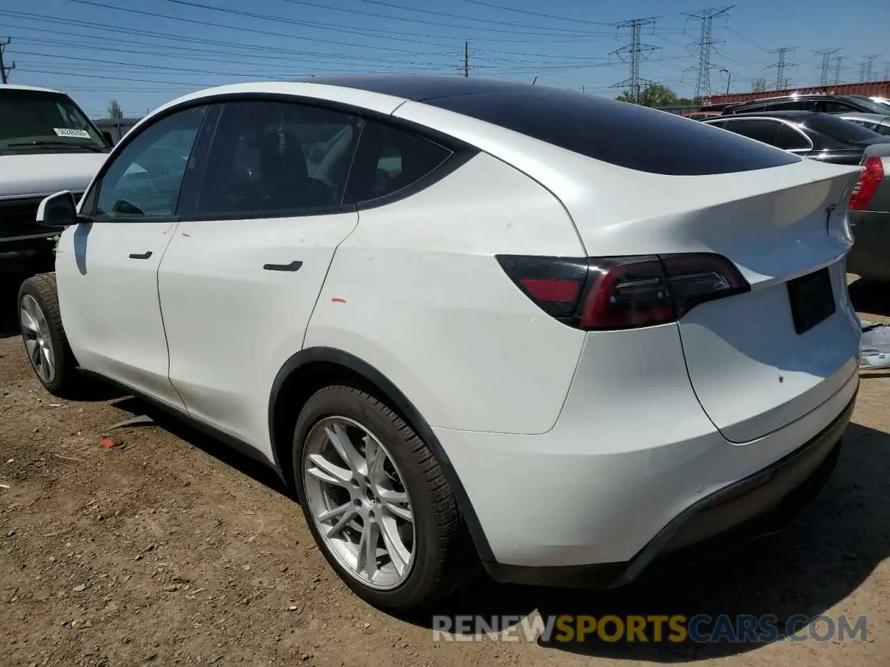 2 Photograph of a damaged car 5YJYGDEE1MF131536 TESLA MODEL Y 2021