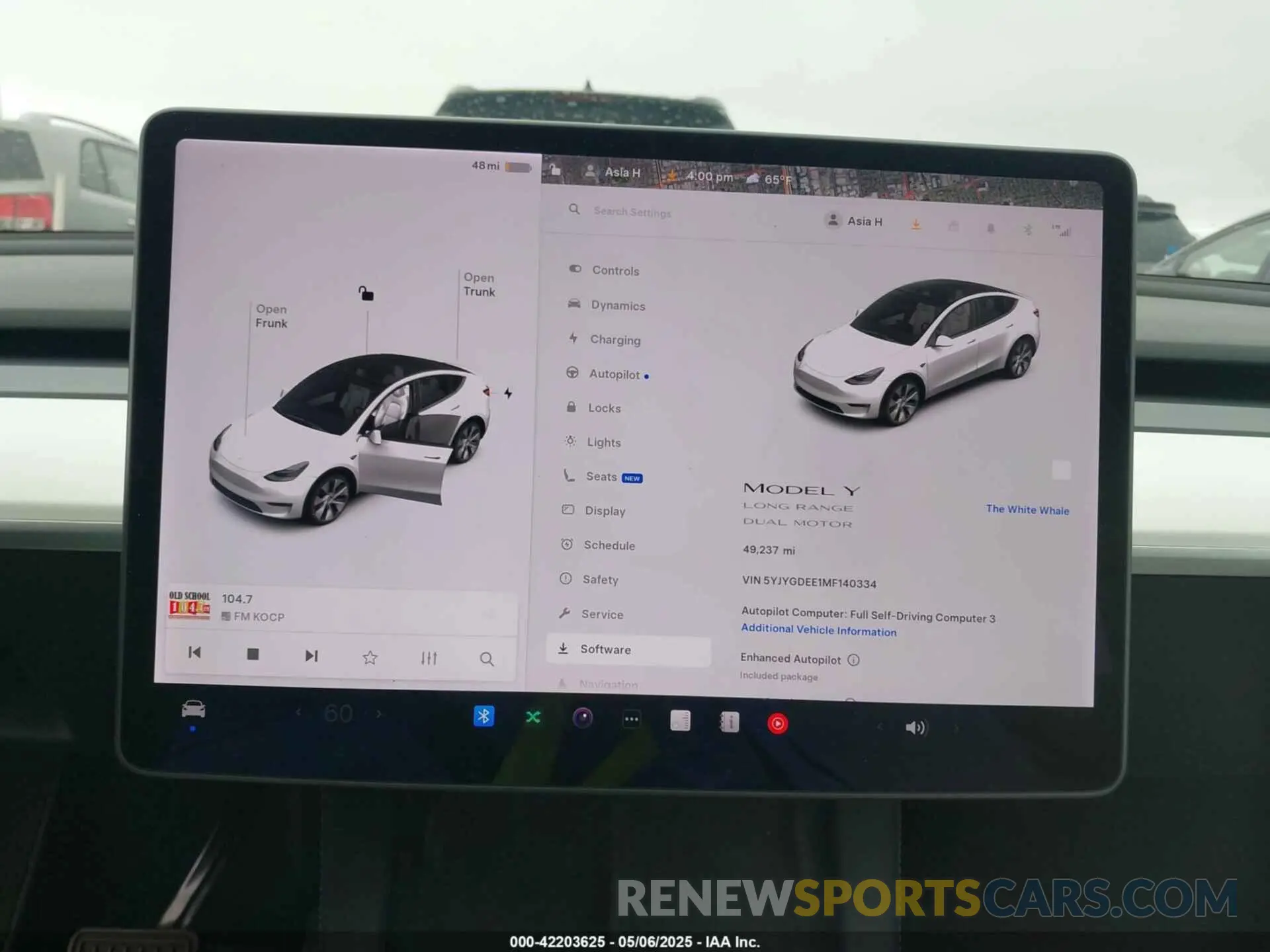 17 Фотография поврежденного автомобиля 5YJYGDEE1MF140334 TESLA MODEL Y 2021
