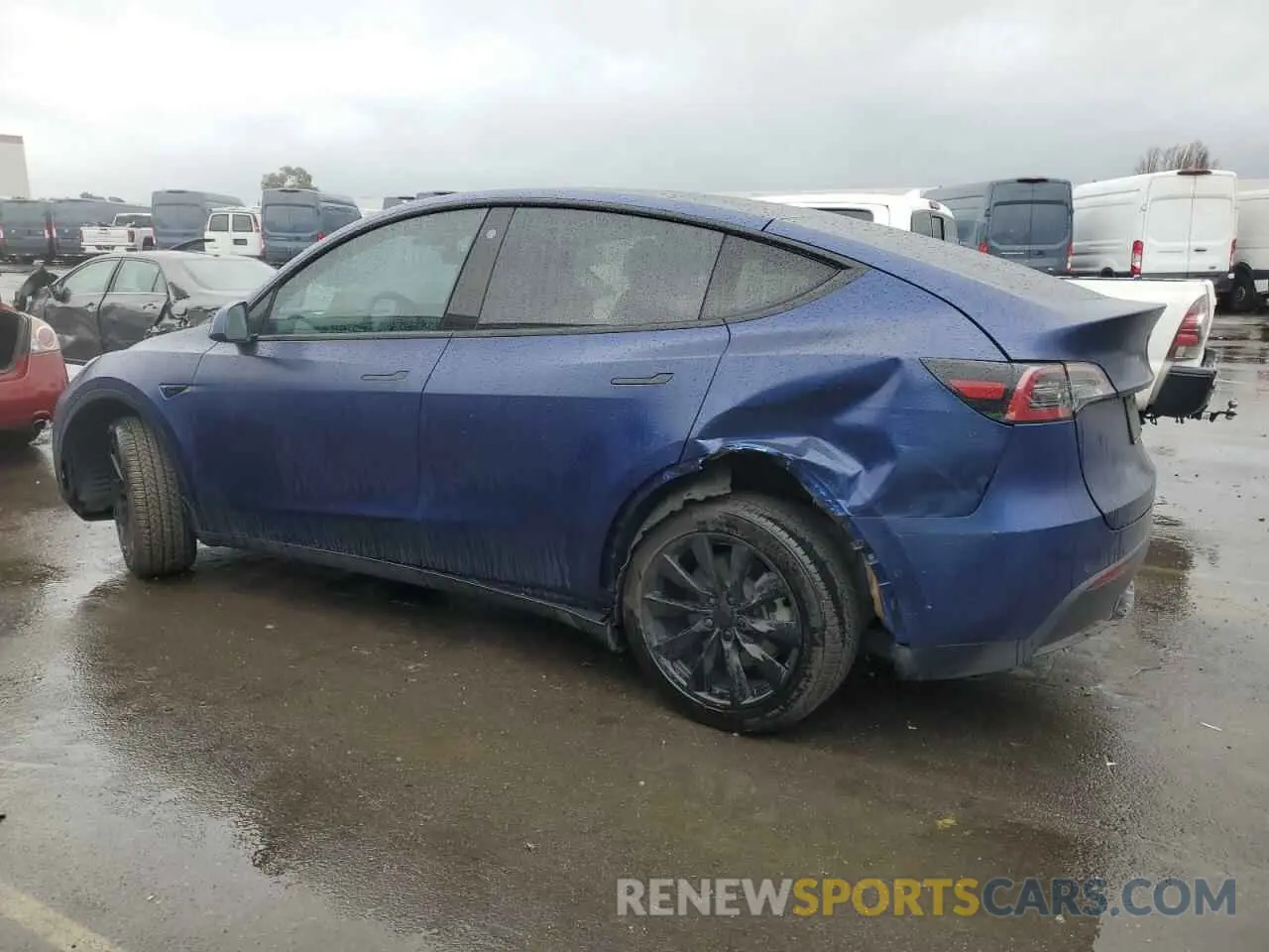2 Фотография поврежденного автомобиля 5YJYGDEE1MF148854 TESLA MODEL Y 2021