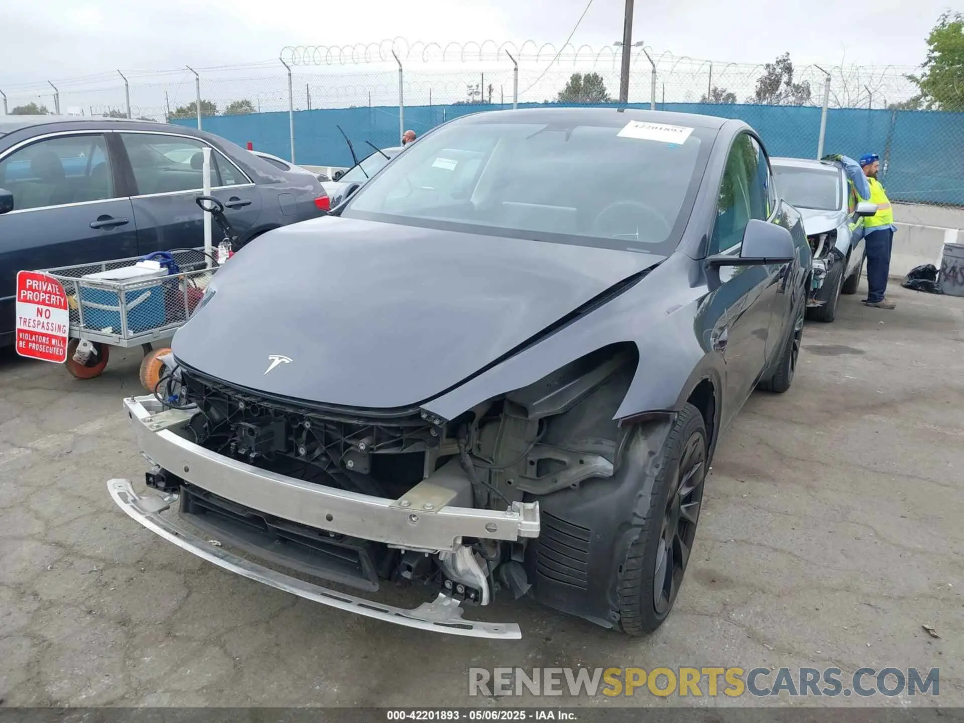 2 Фотография поврежденного автомобиля 5YJYGDEE1MF217929 TESLA MODEL Y 2021