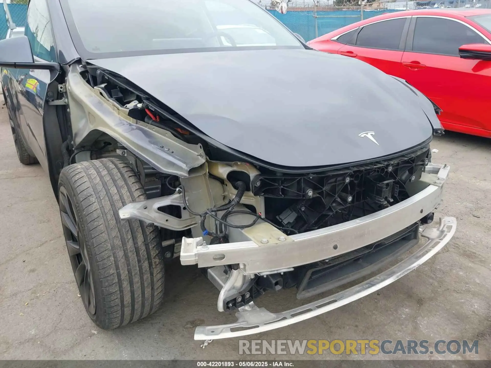 6 Фотография поврежденного автомобиля 5YJYGDEE1MF217929 TESLA MODEL Y 2021