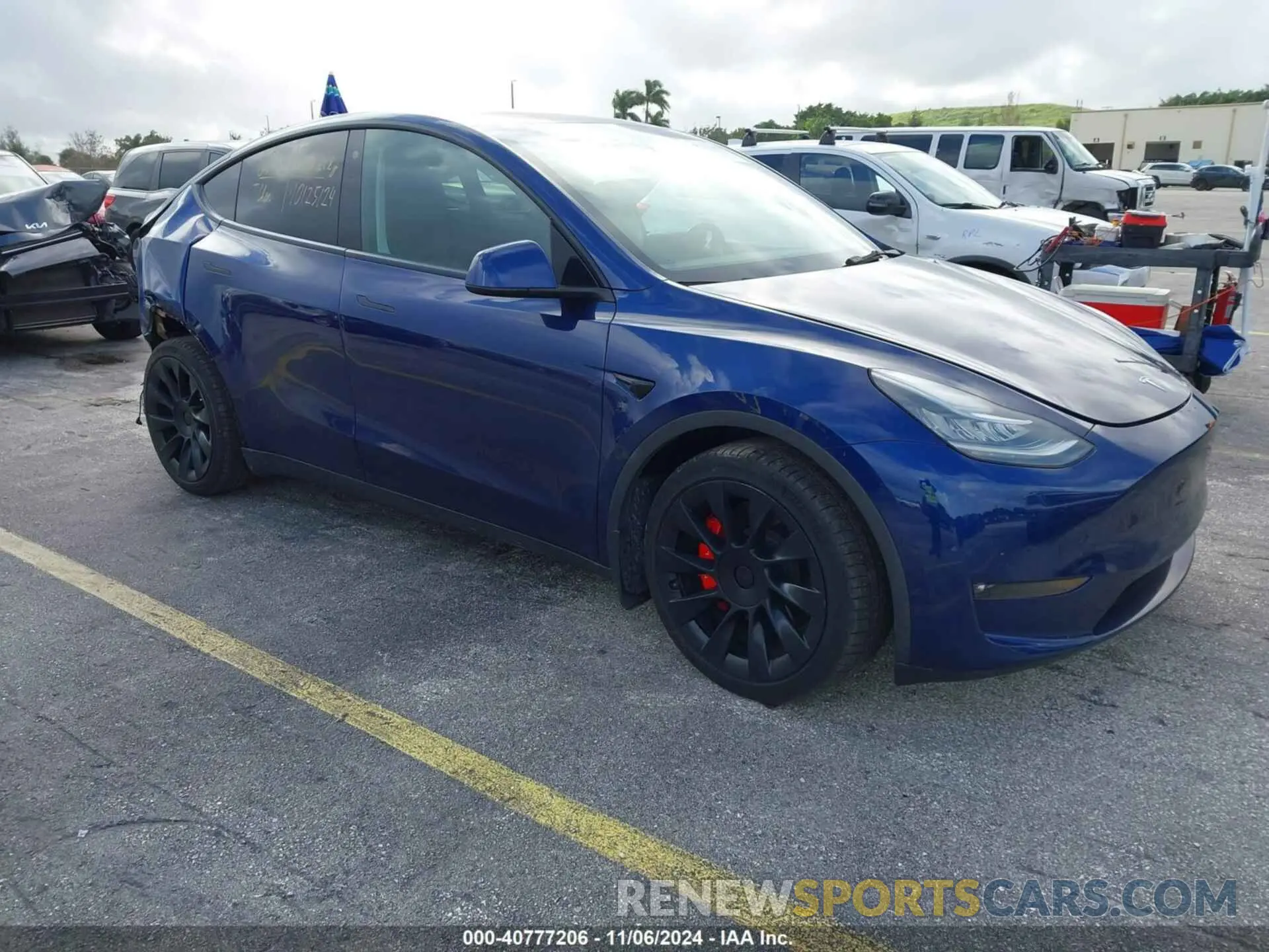 1 Фотография поврежденного автомобиля 5YJYGDEE1MF259615 TESLA MODEL Y 2021