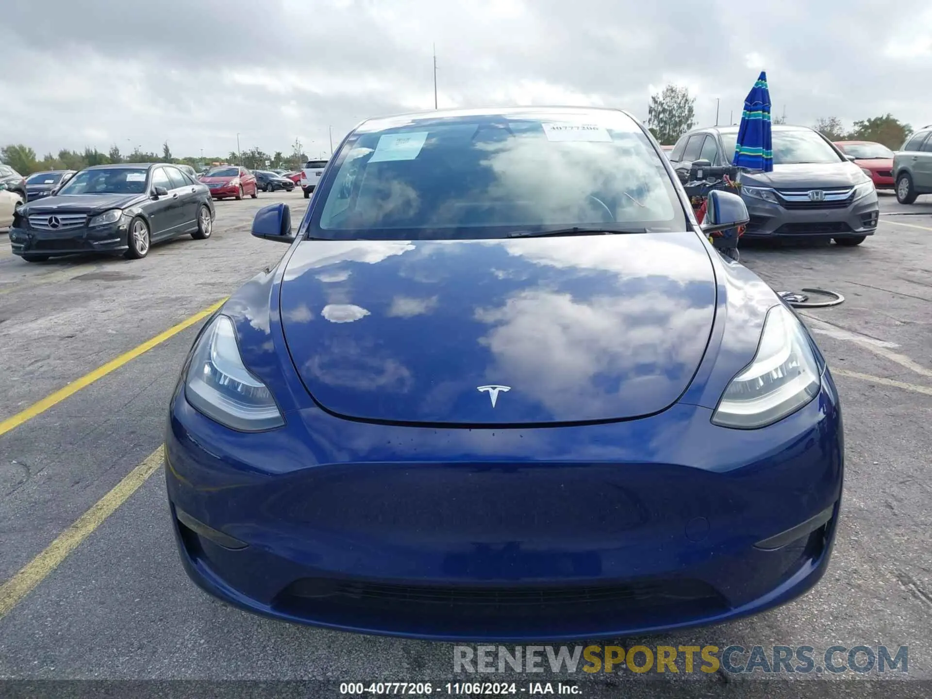 13 Фотография поврежденного автомобиля 5YJYGDEE1MF259615 TESLA MODEL Y 2021
