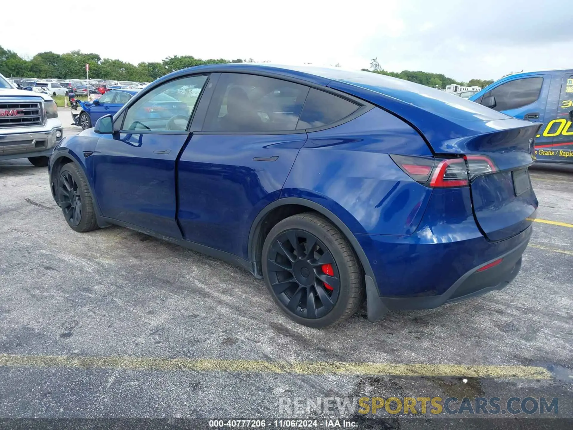 3 Фотография поврежденного автомобиля 5YJYGDEE1MF259615 TESLA MODEL Y 2021