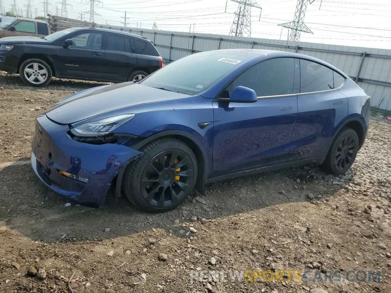 1 Фотография поврежденного автомобиля 5YJYGDEE1MF263647 TESLA MODEL Y 2021