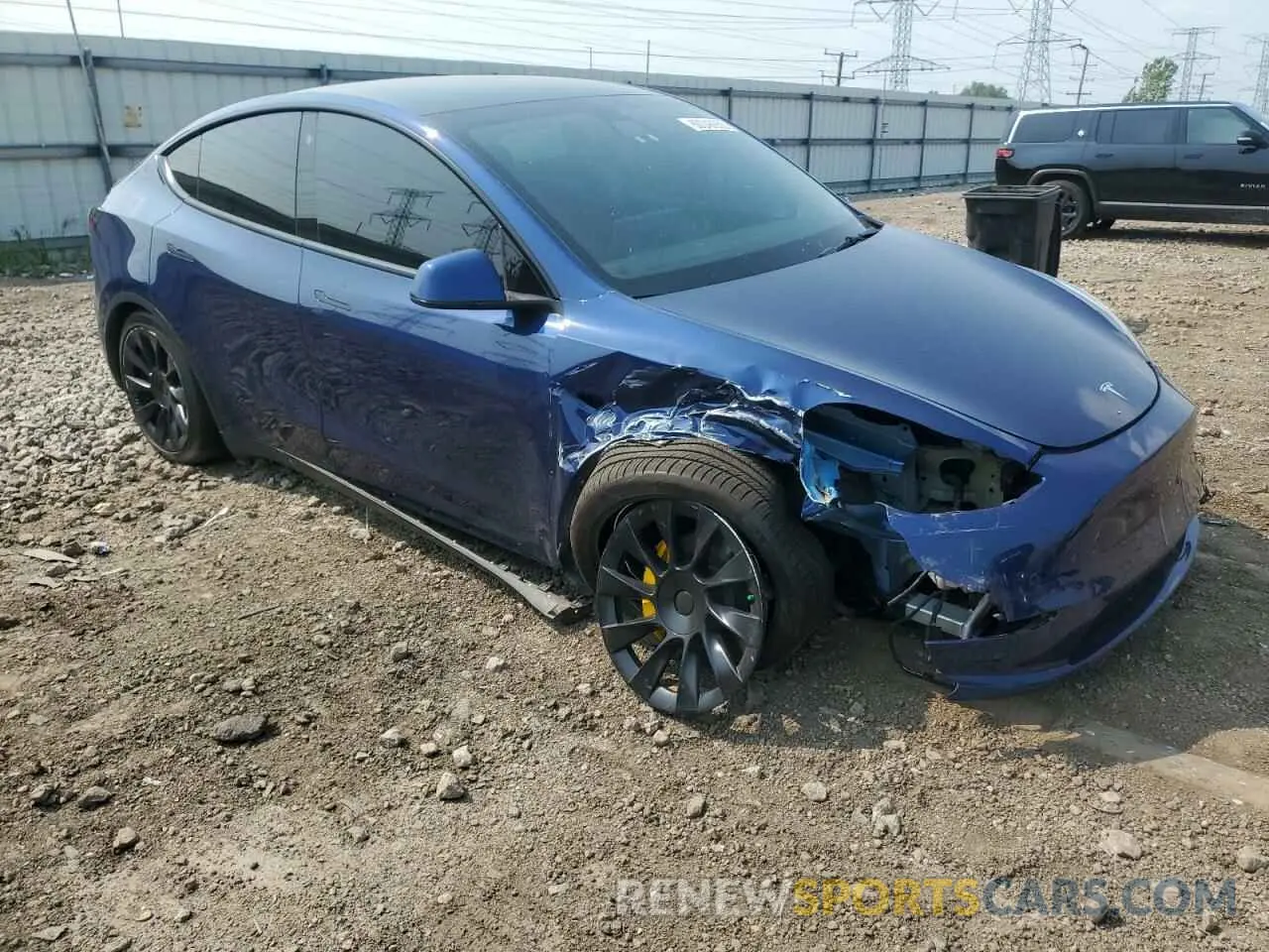 4 Фотография поврежденного автомобиля 5YJYGDEE1MF263647 TESLA MODEL Y 2021