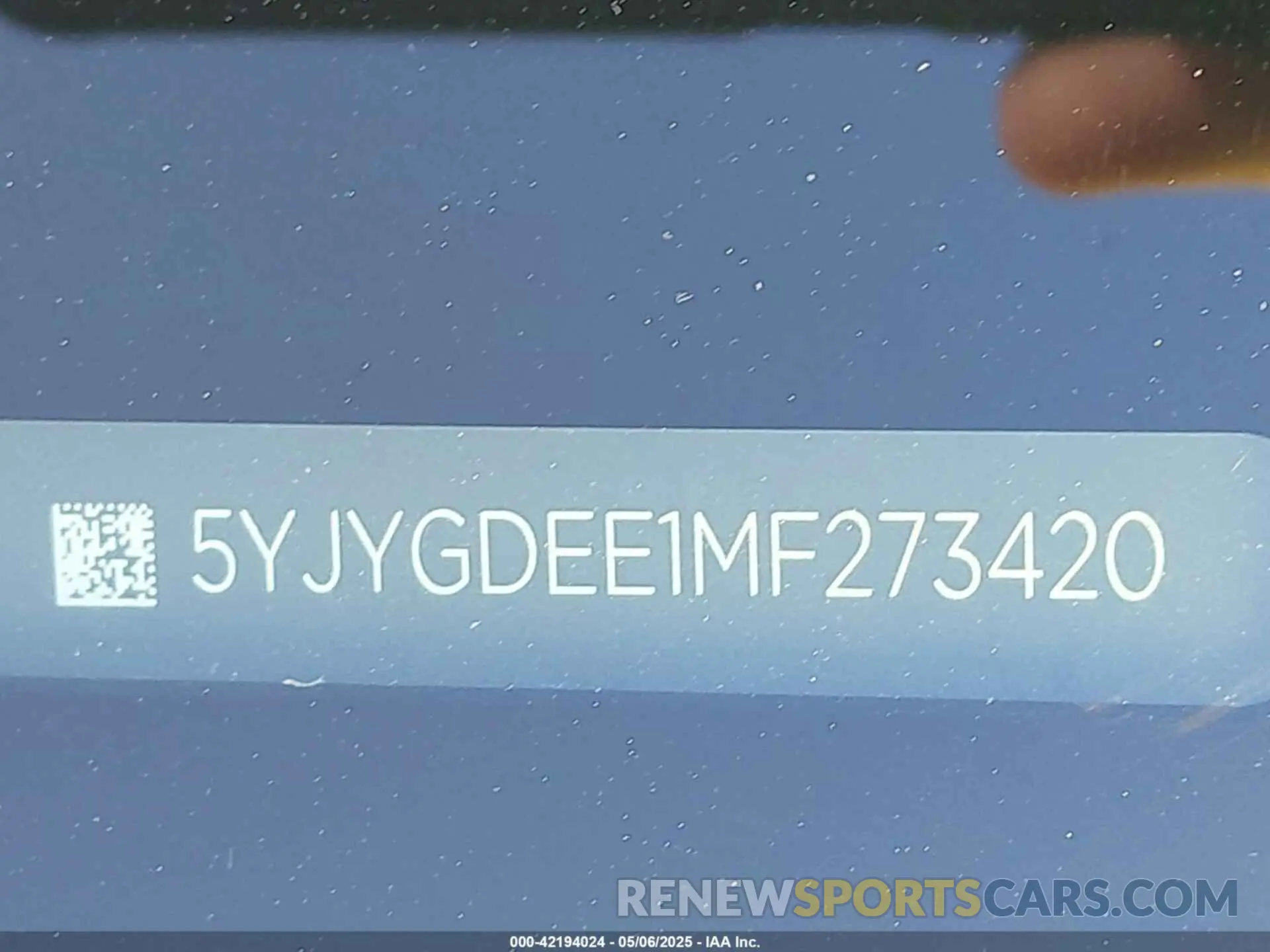 9 Фотография поврежденного автомобиля 5YJYGDEE1MF273420 TESLA MODEL Y 2021