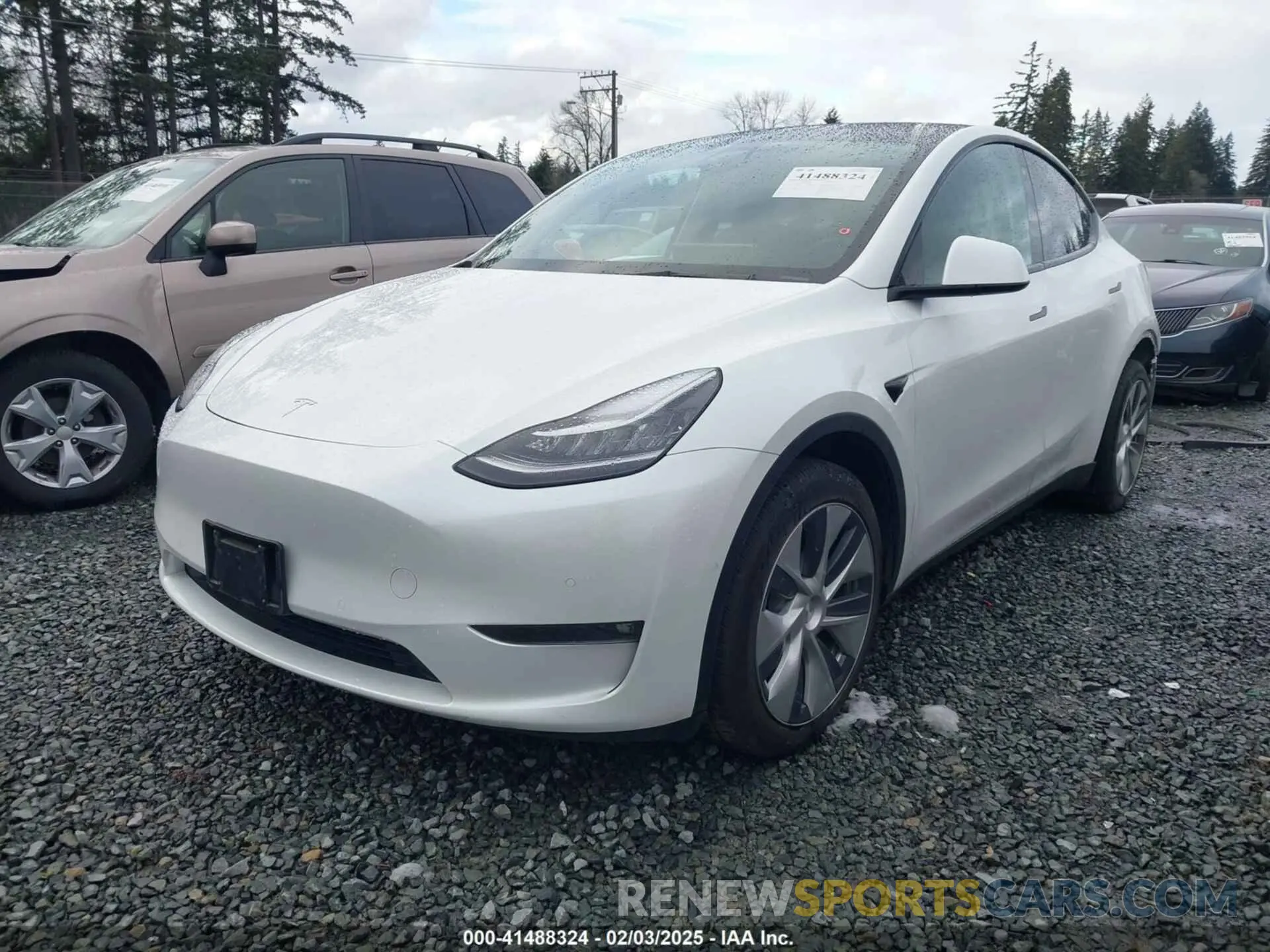 2 Photograph of a damaged car 5YJYGDEE1MF276592 TESLA MODEL Y 2021