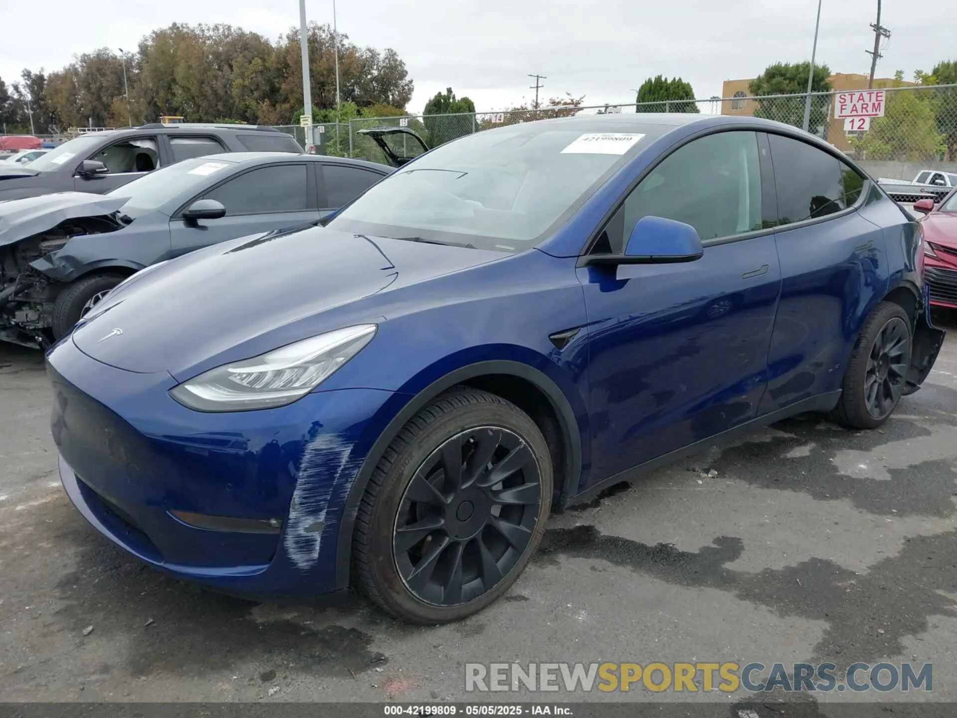 2 Фотография поврежденного автомобиля 5YJYGDEE1MF282196 TESLA MODEL Y 2021