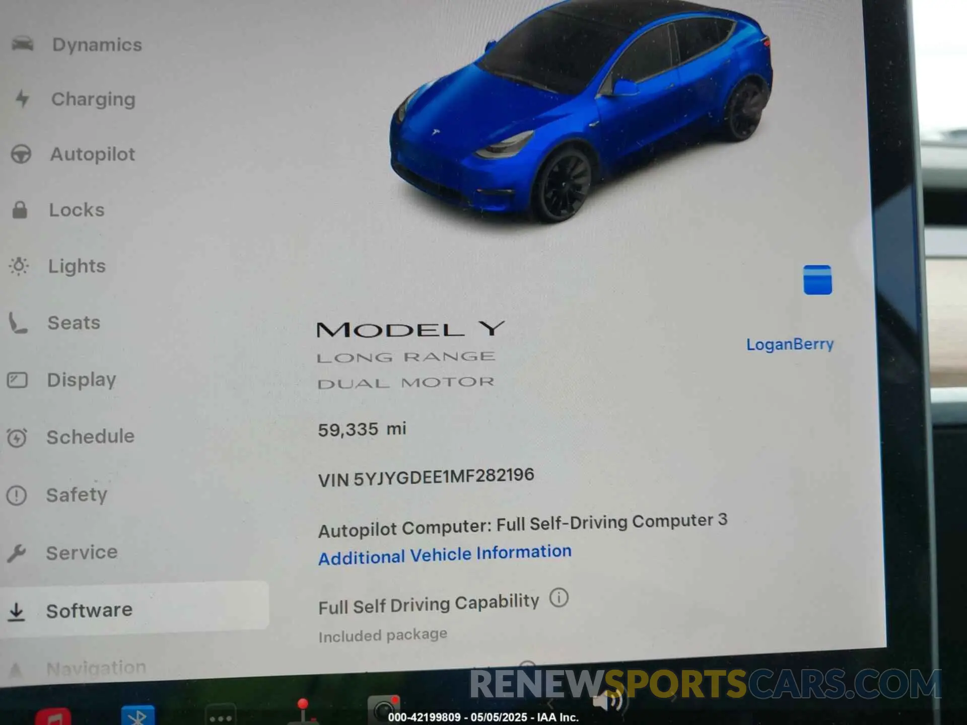 7 Фотография поврежденного автомобиля 5YJYGDEE1MF282196 TESLA MODEL Y 2021