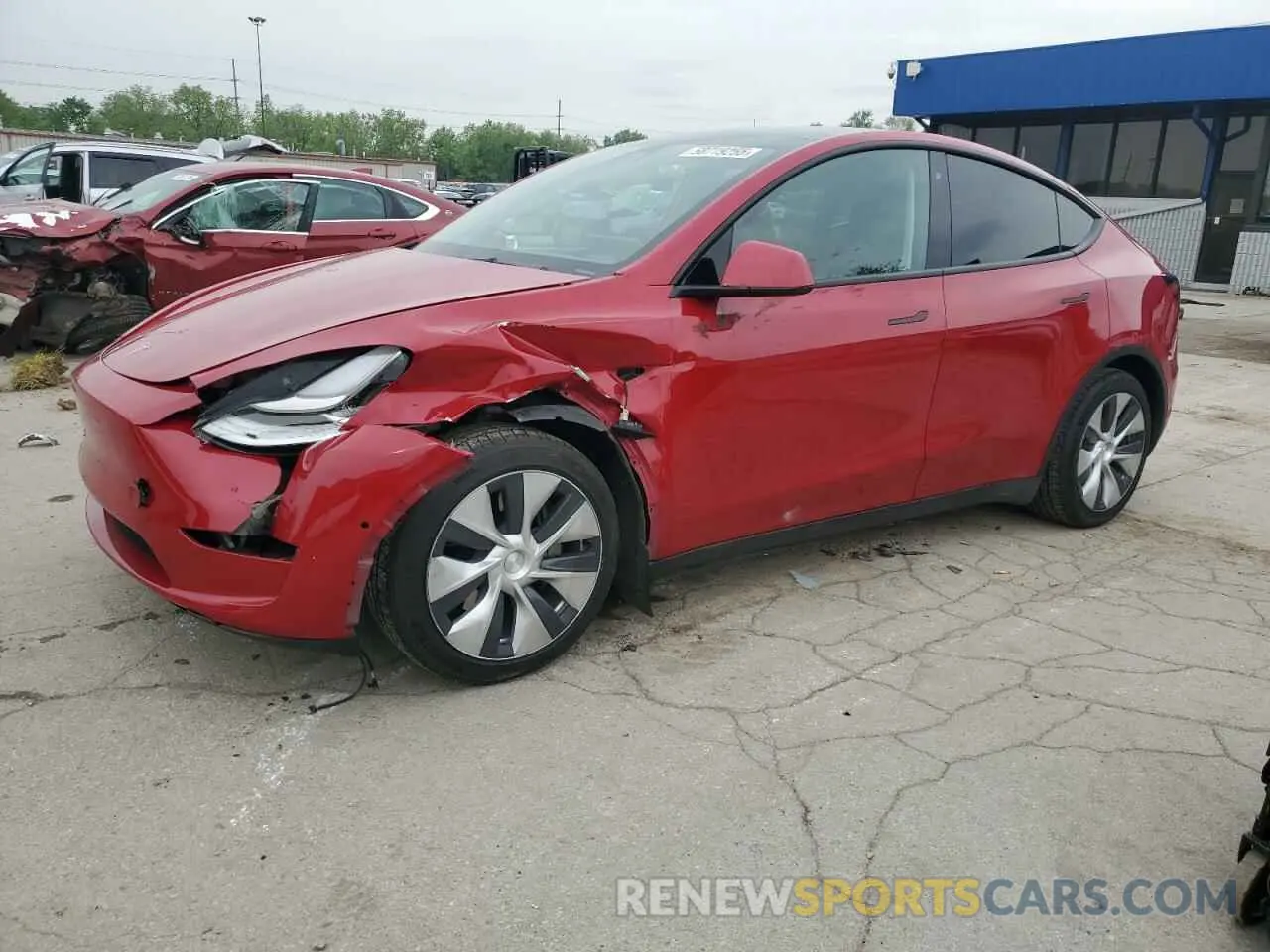1 Фотография поврежденного автомобиля 5YJYGDEE1MF285454 TESLA MODEL Y 2021
