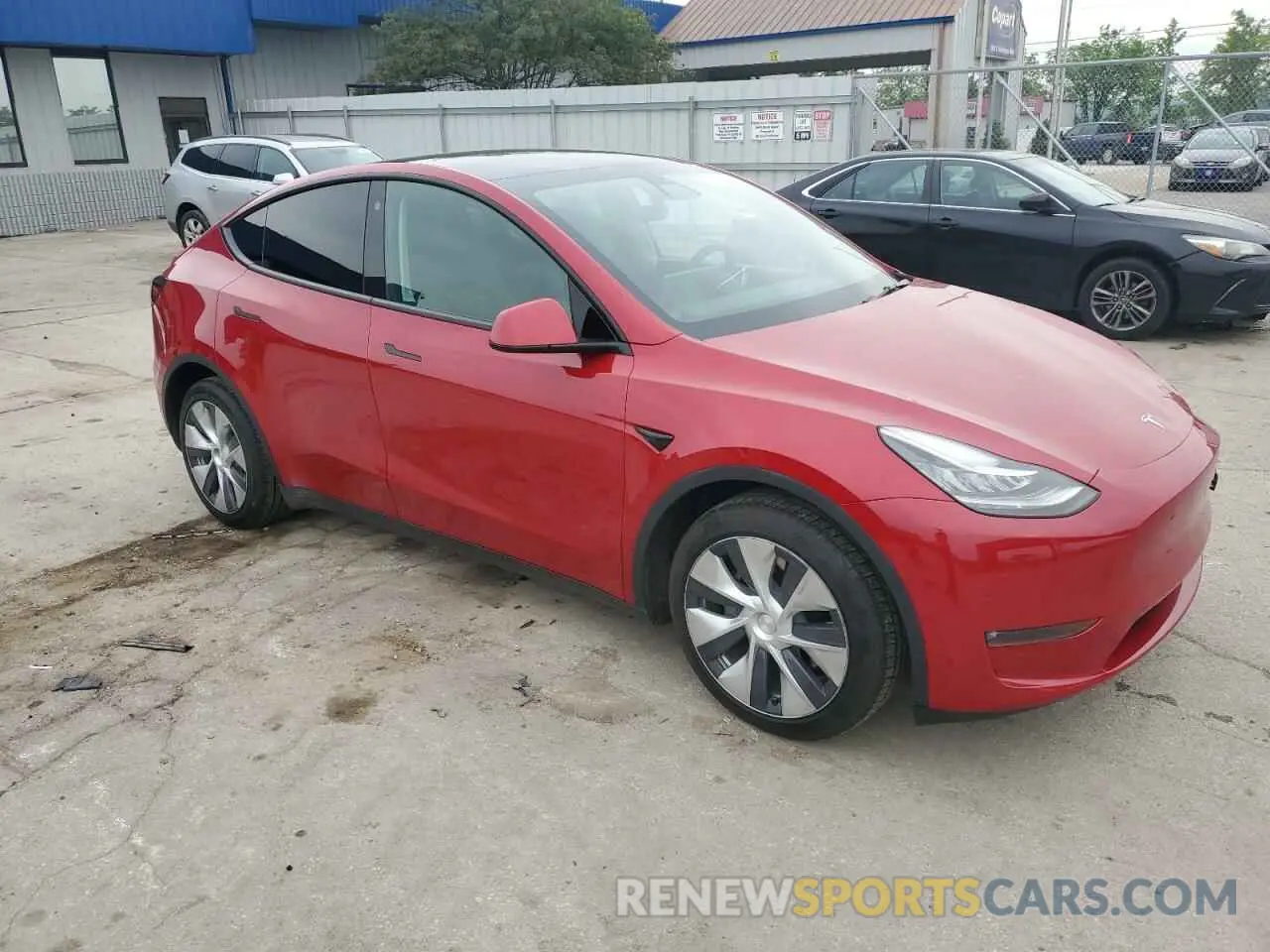 4 Фотография поврежденного автомобиля 5YJYGDEE1MF285454 TESLA MODEL Y 2021